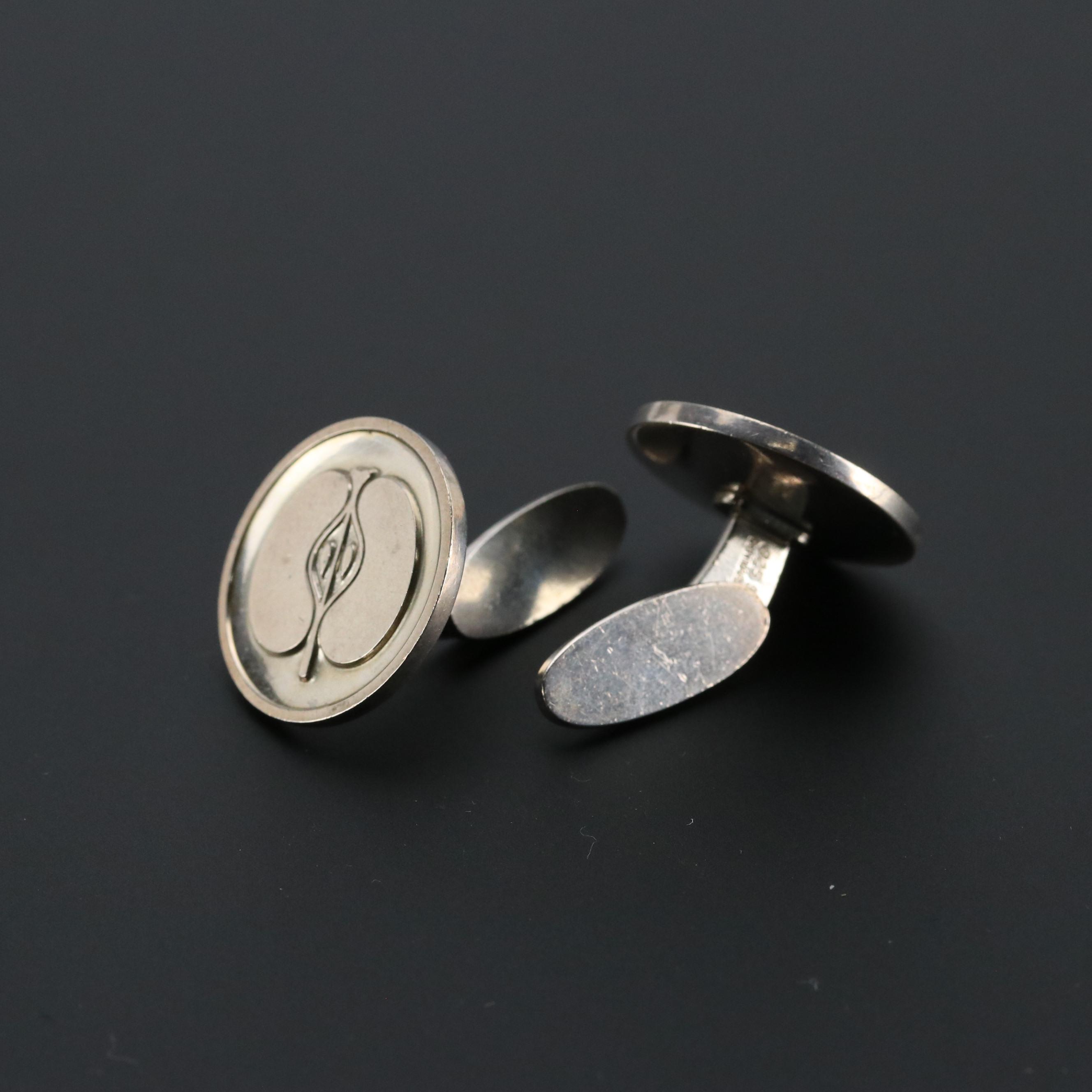 Georg Jensen Sterling Apple Cufflinks No. 111