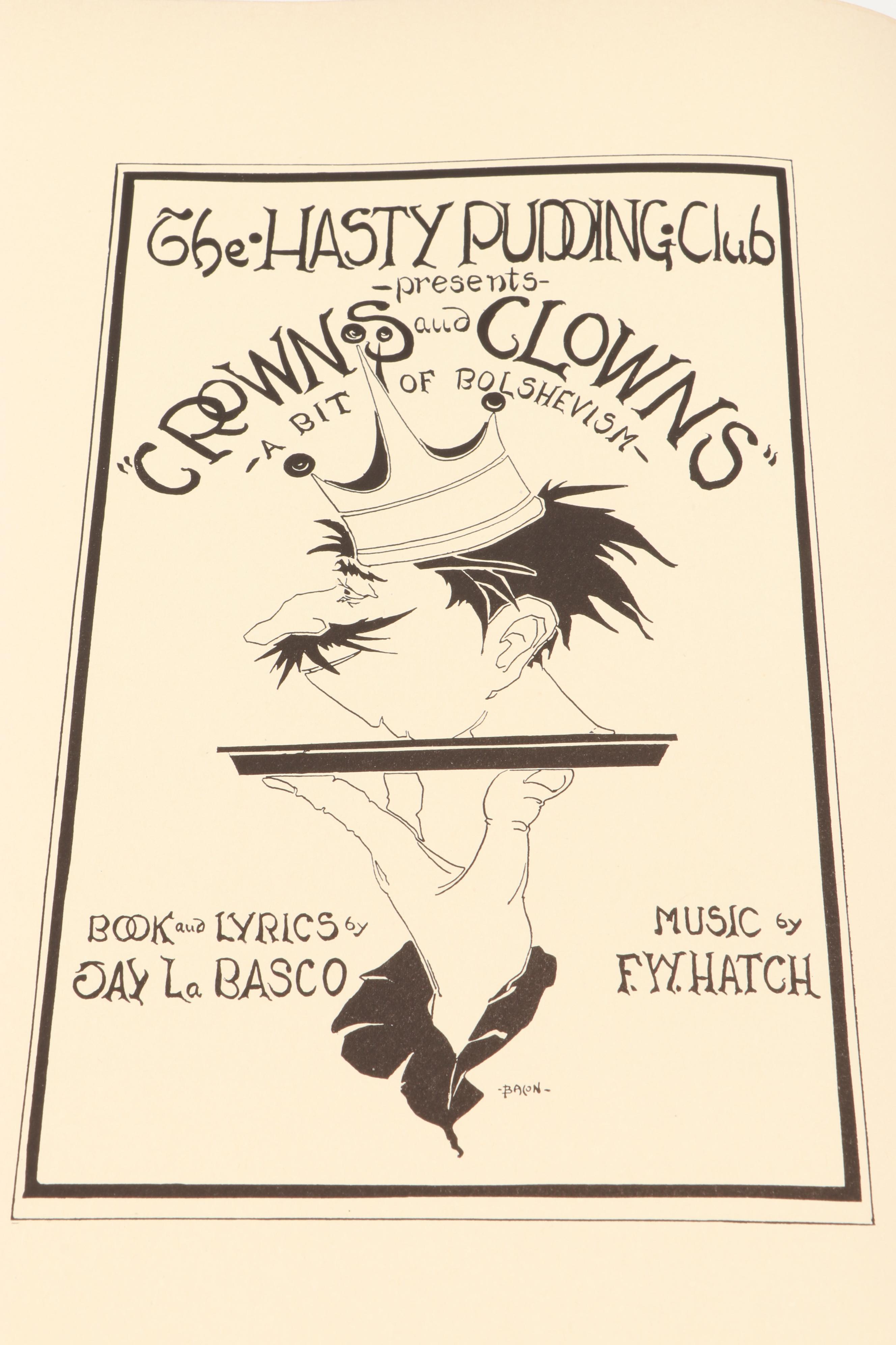 "An Illustrated History of the Hasty Pudding Club Theatricals" by Lloyd Garrison