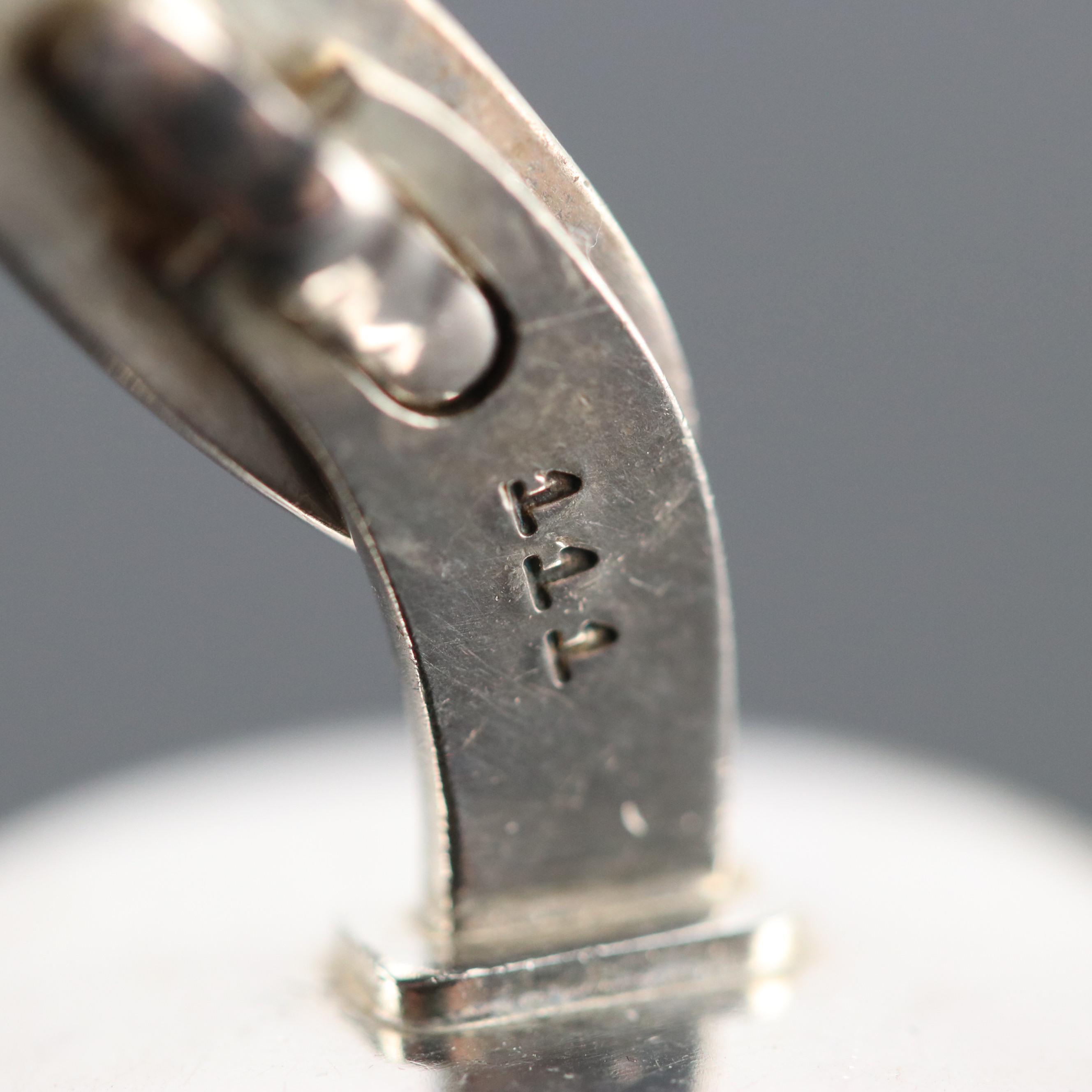 Georg Jensen Sterling Apple Cufflinks No. 111