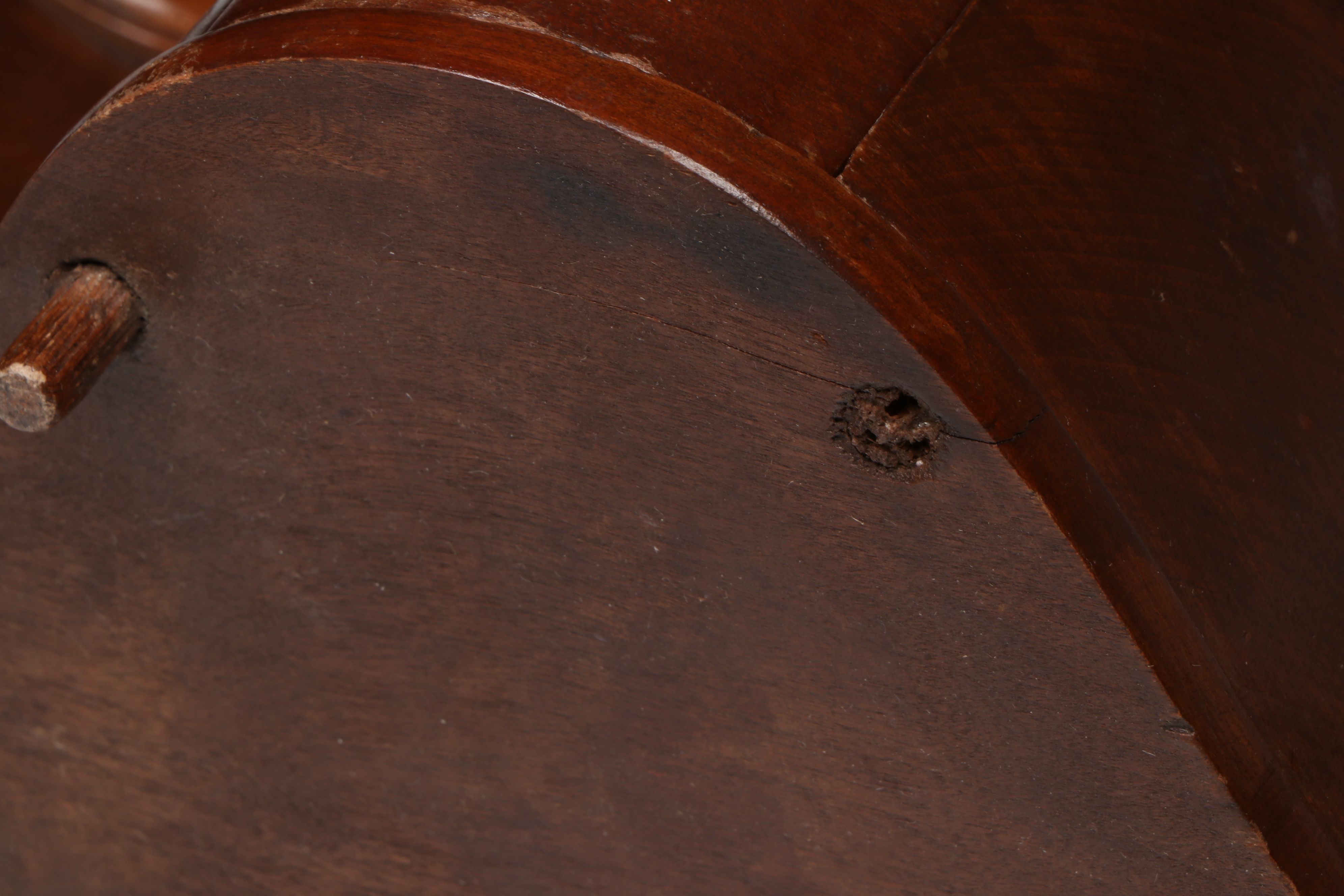 Pair of American Empire Style Mahogany Veneer Miniature Chests, Mid-19th C.