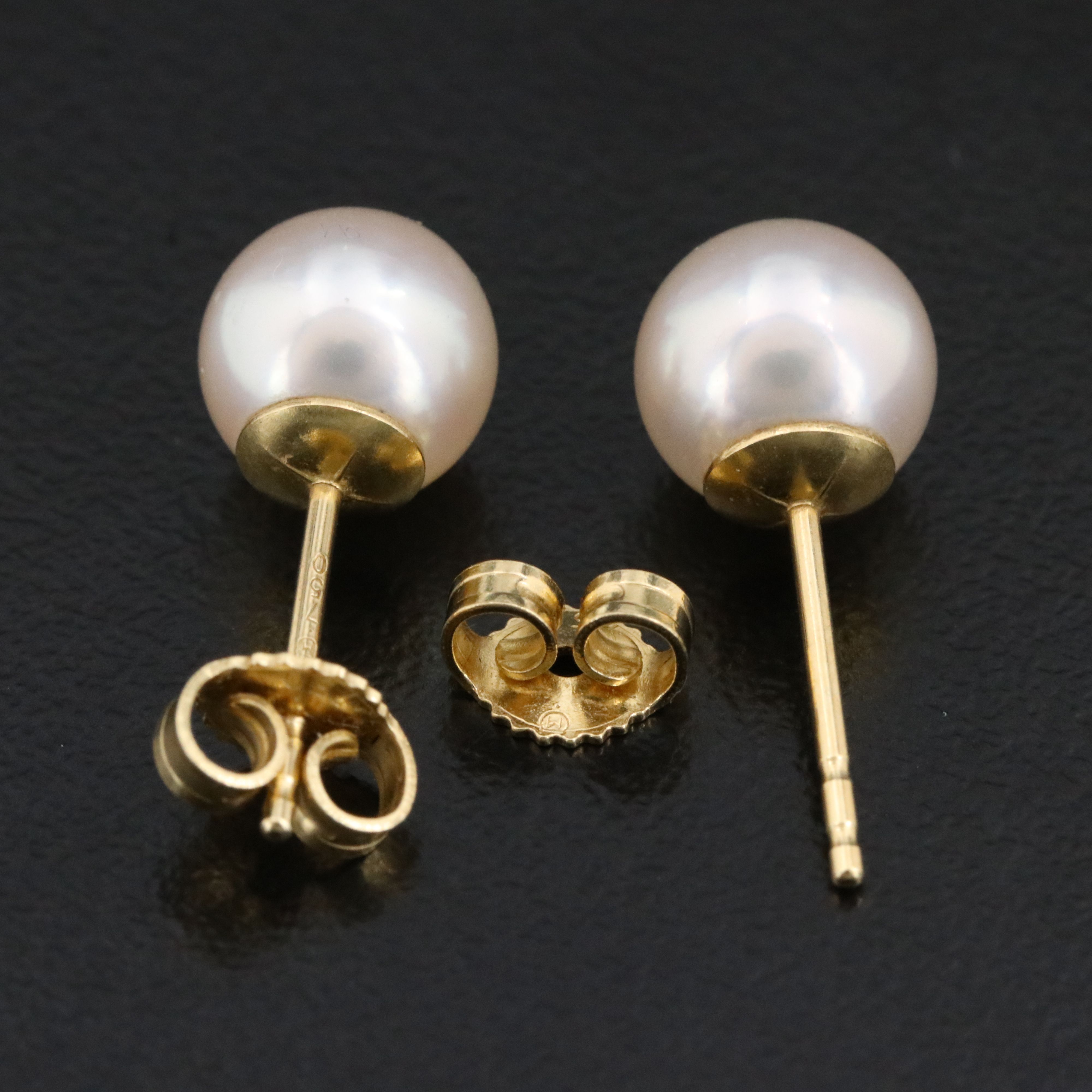 Mikimoto 18K Pearl Stud Earrings