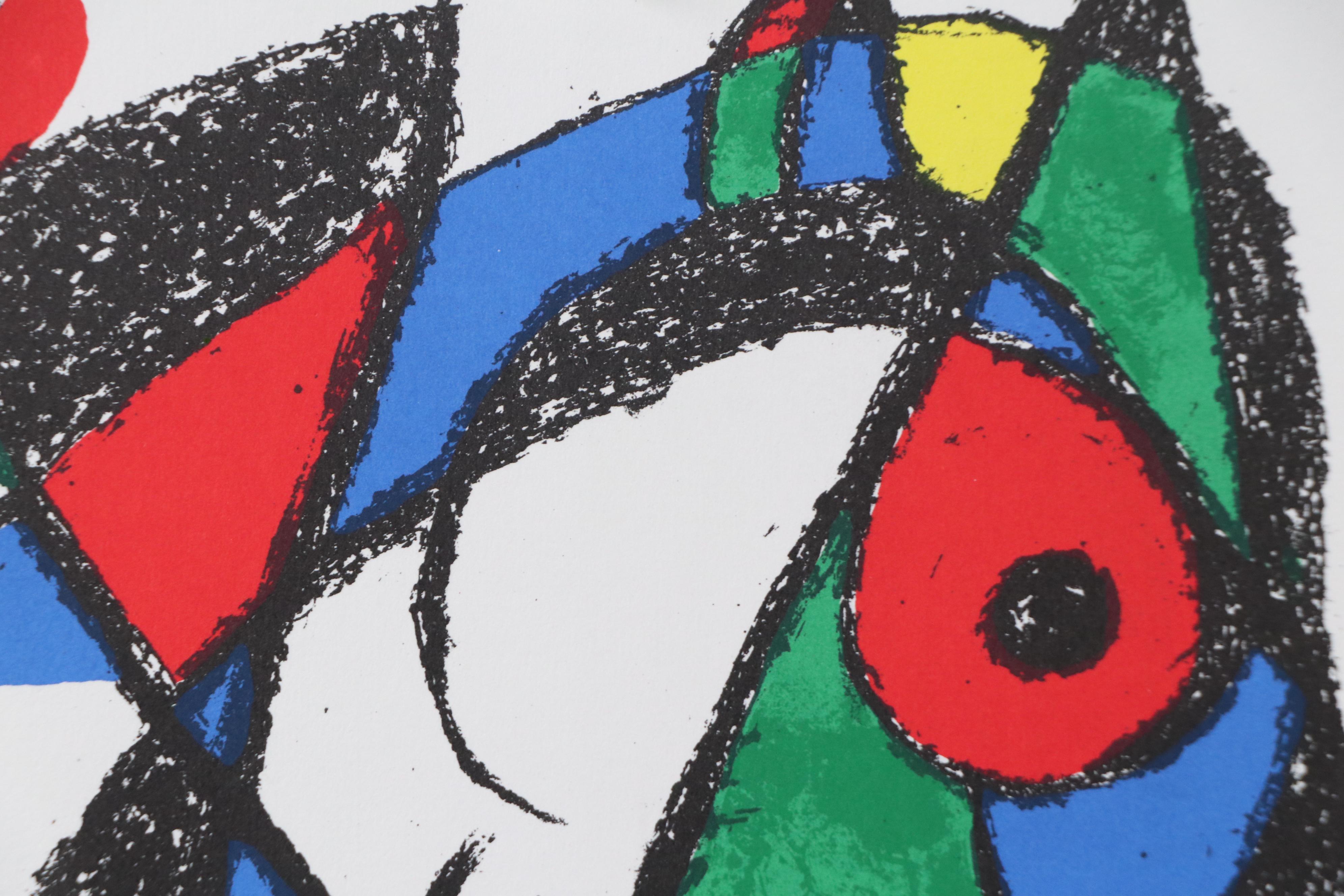 Joan Miró Color Lithograph for "Derrière le Miroir"