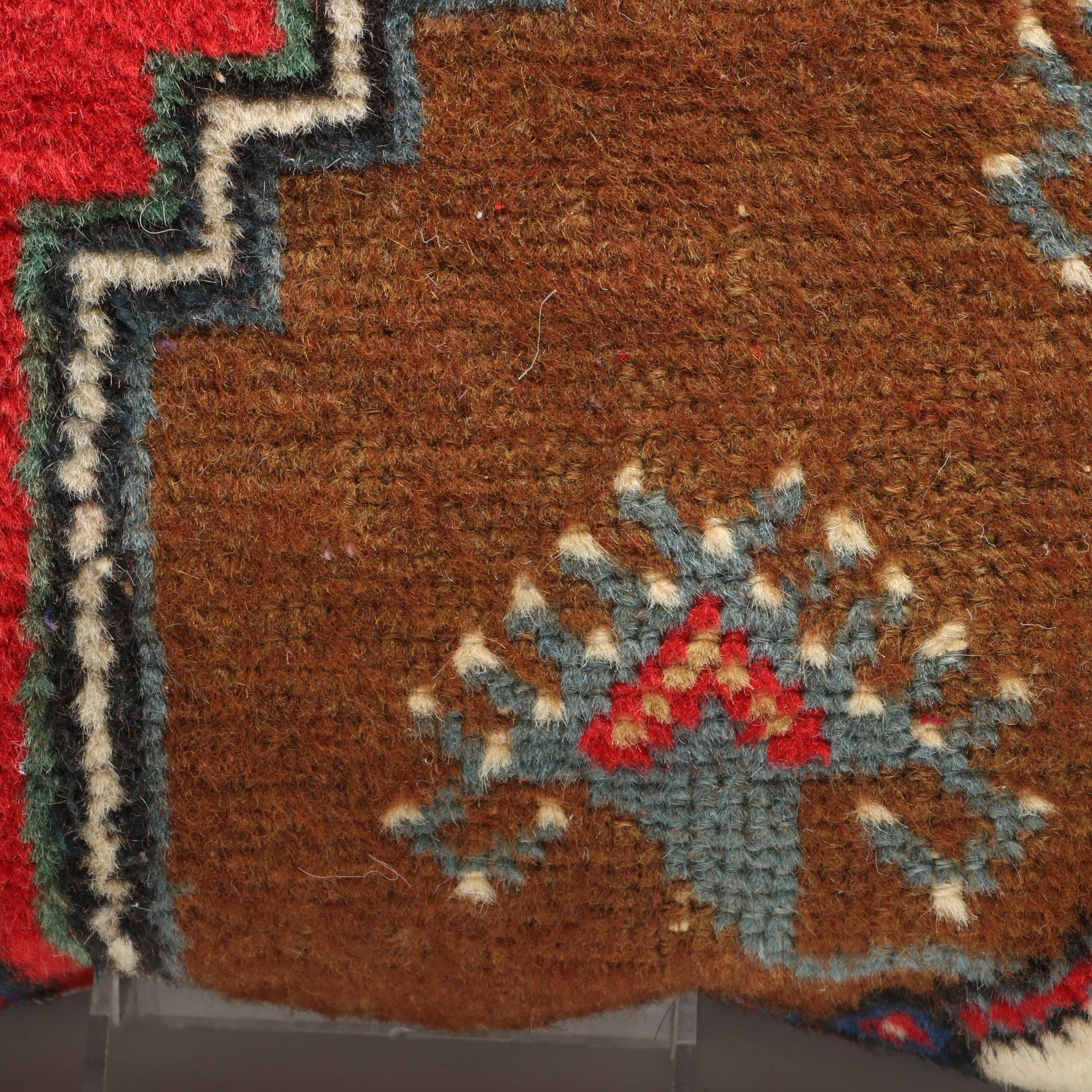 Hand-Knotted Persian Rug Faced Throw Pillows