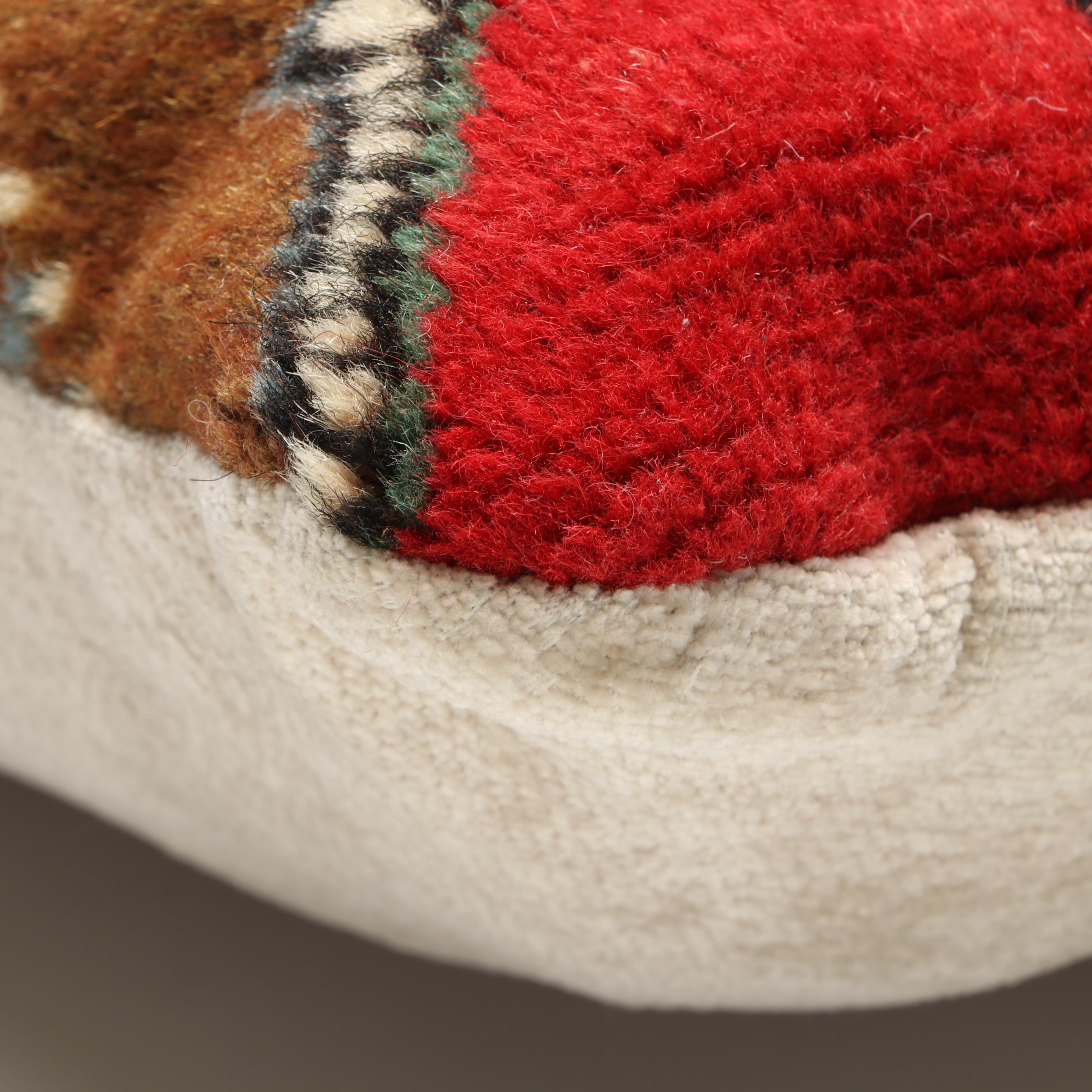 Hand-Knotted Persian Rug Faced Throw Pillows