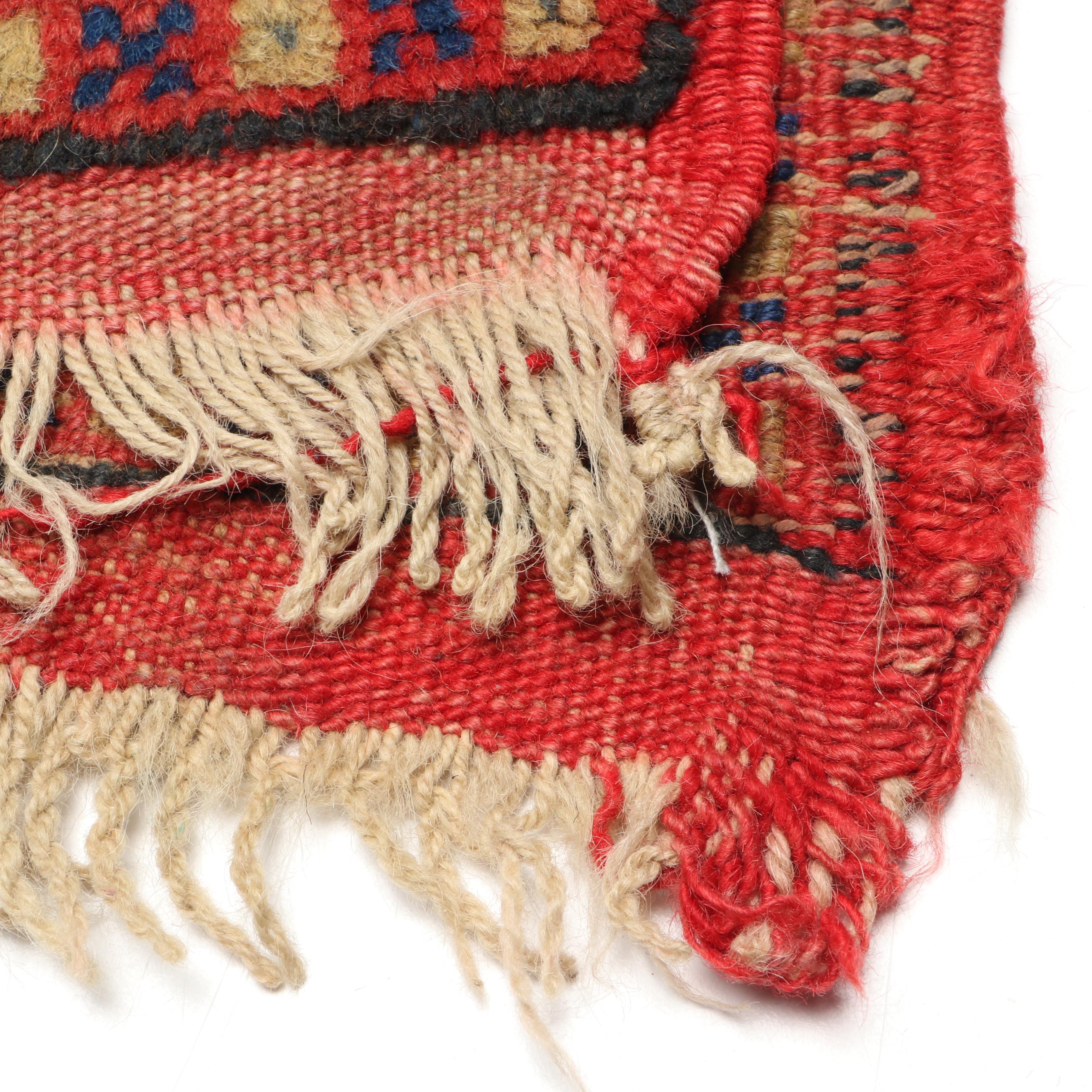 Hand-Knotted Persian Rug Faced Throw Pillows