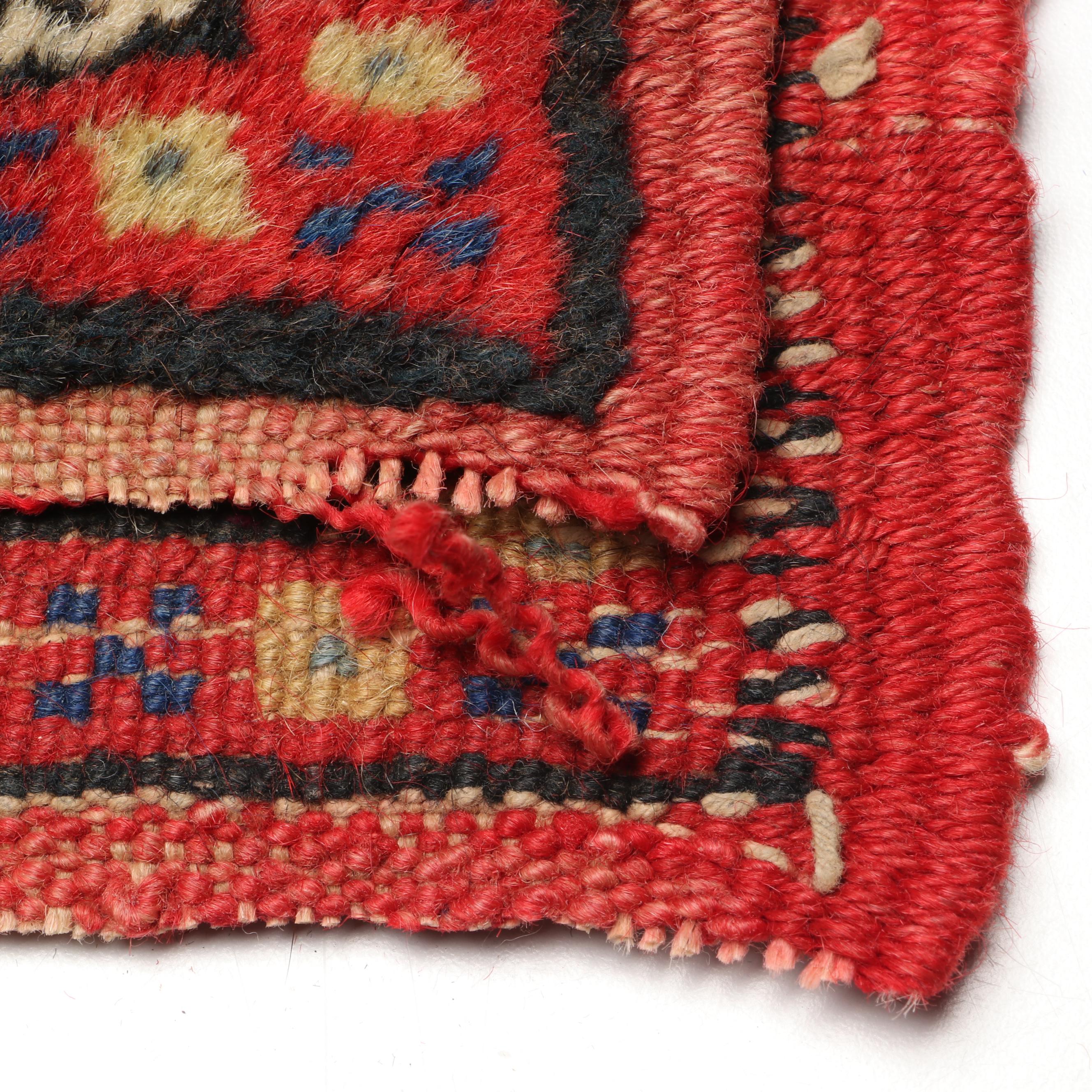 Hand-Knotted Persian Rug Faced Throw Pillows