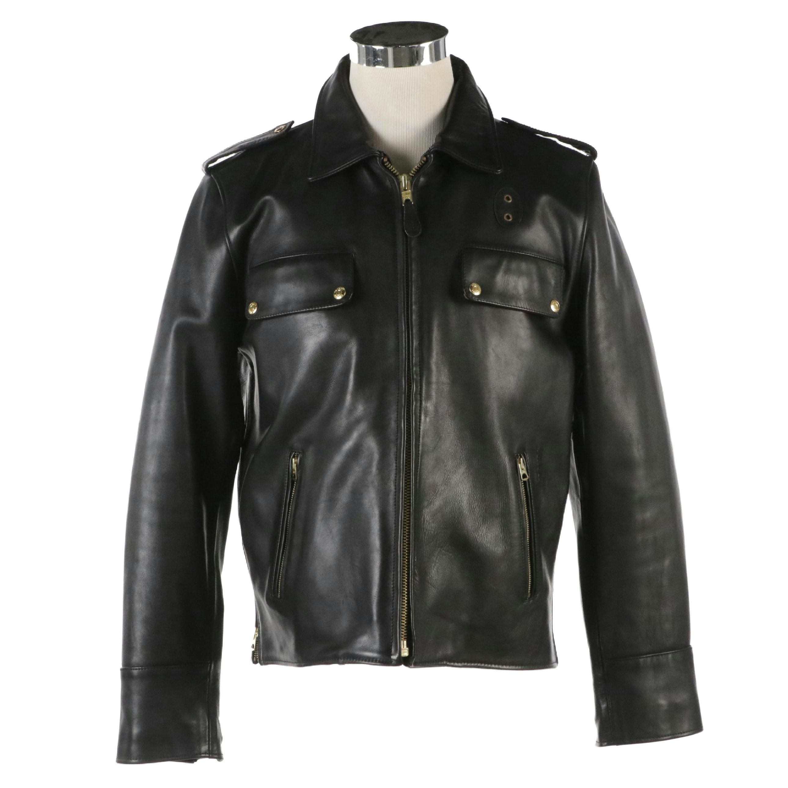 Men's Scott N.Y.C. Black Leather Jacket