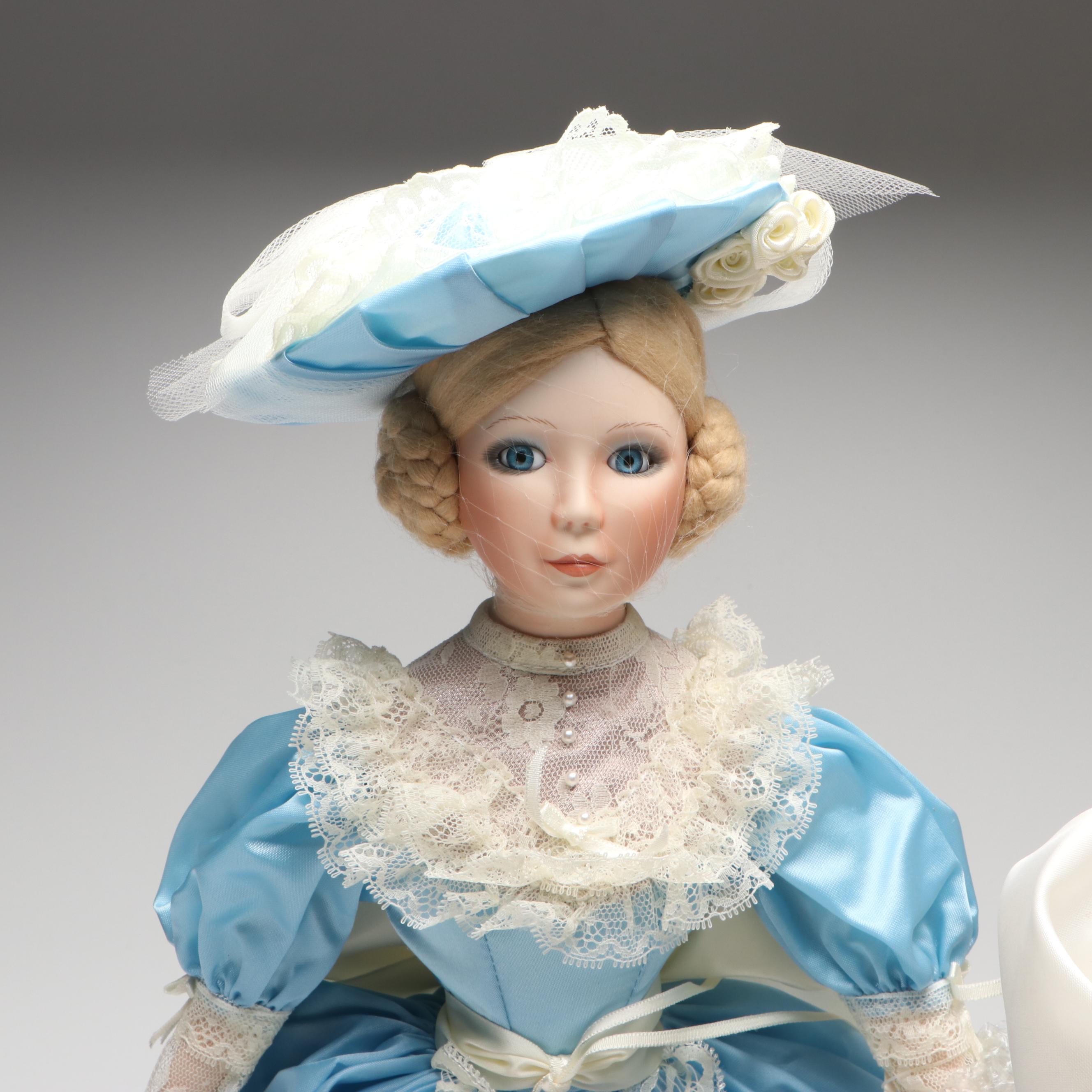 Edwin M. Knowles "Charm of the Southern Belle" and Other Porcelain Dolls