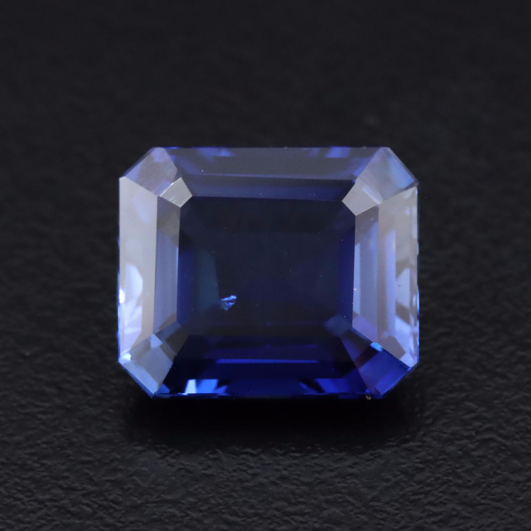 Loose 8.84 CT Lab Grown Sapphire