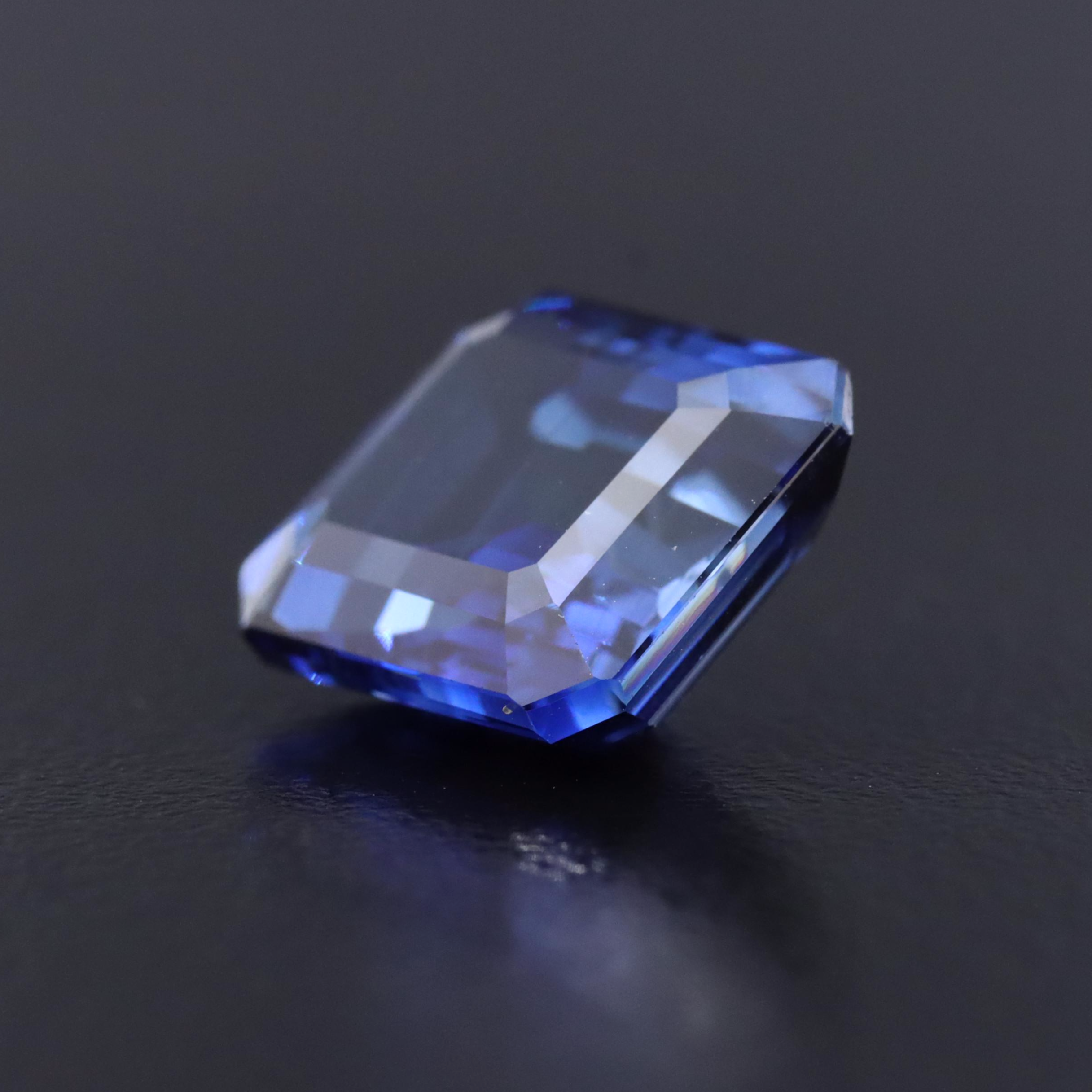 Loose 8.84 CT Lab Grown Sapphire