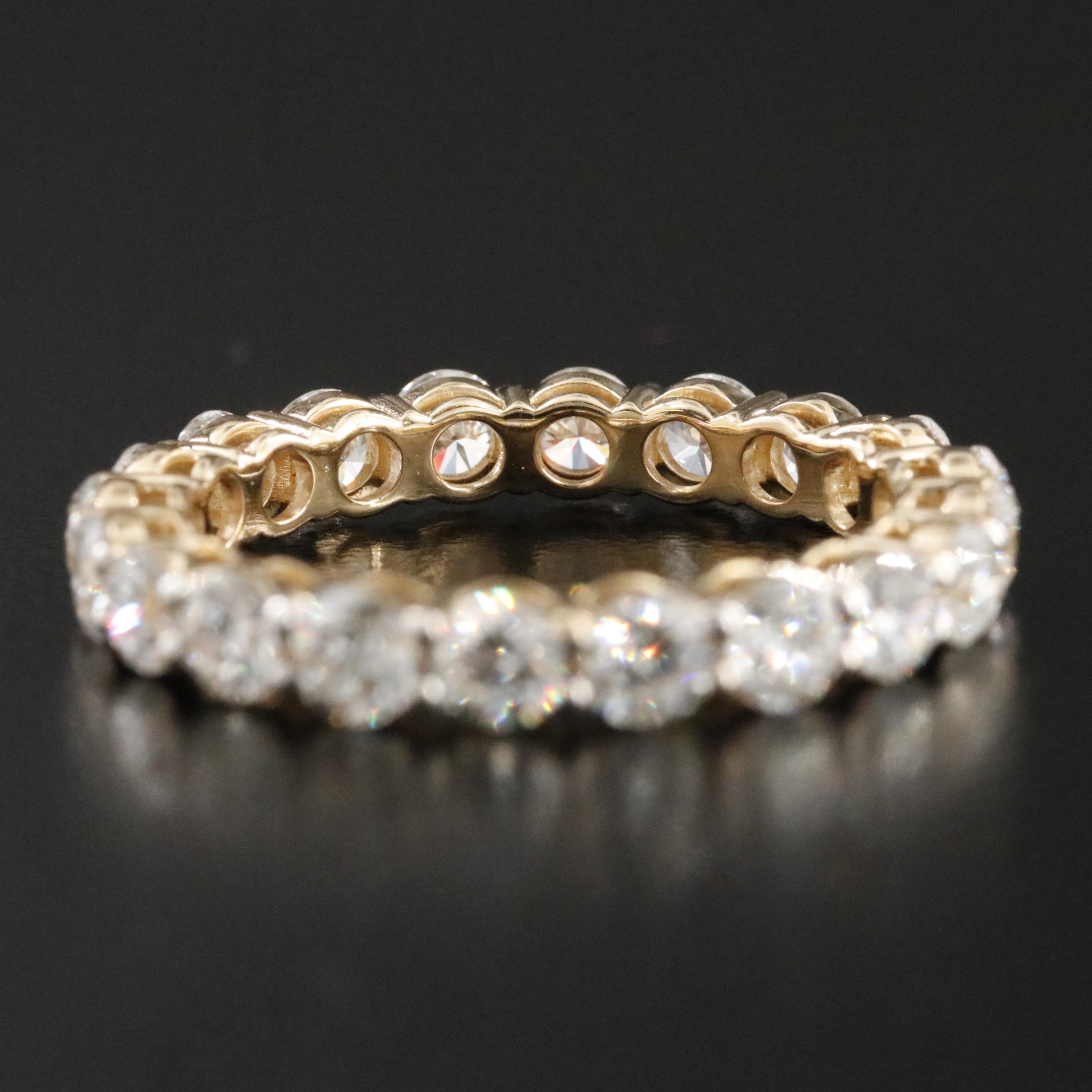 14K 2.62 CTW Lab Grown Diamond Eternity Band