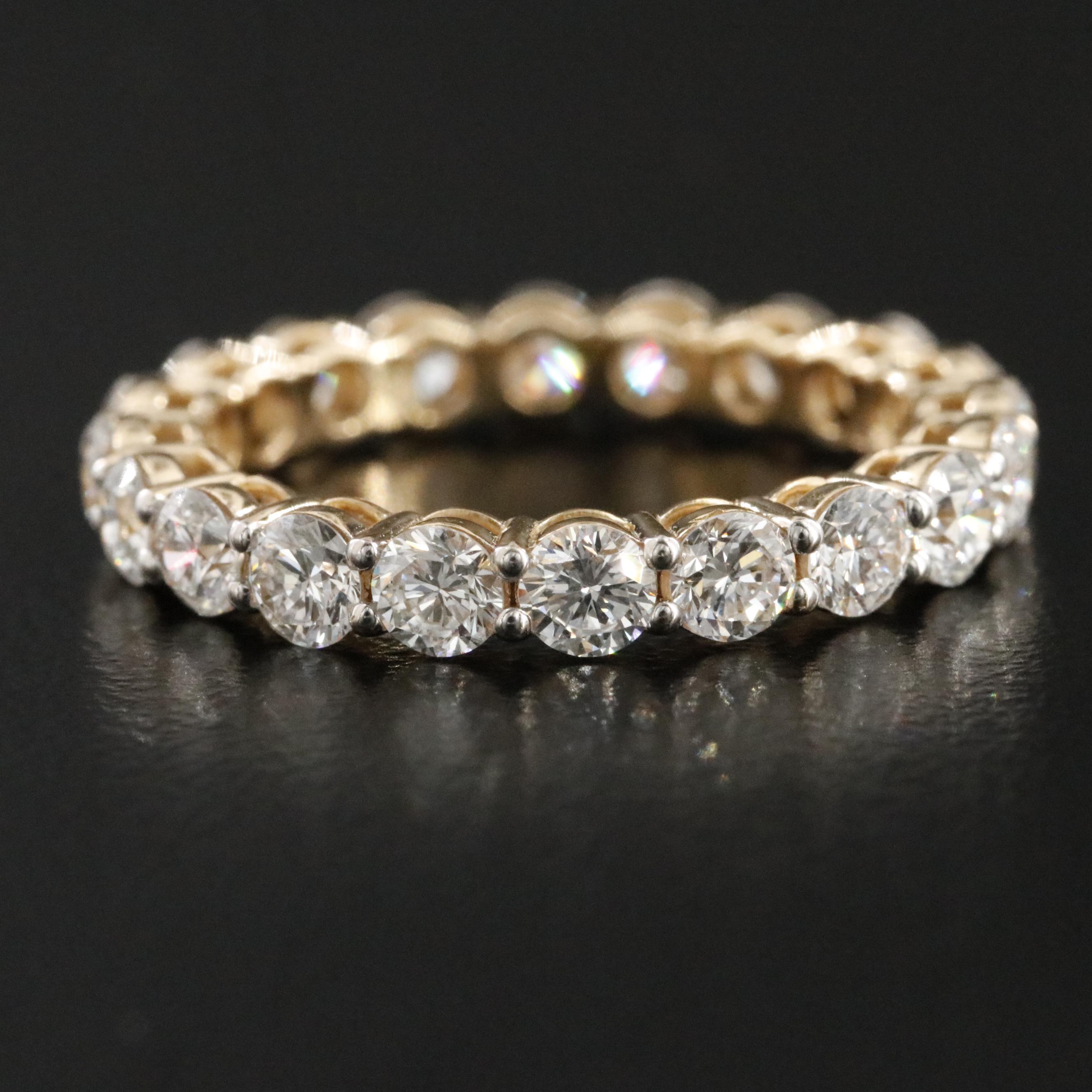 14K 2.62 CTW Lab Grown Diamond Eternity Band
