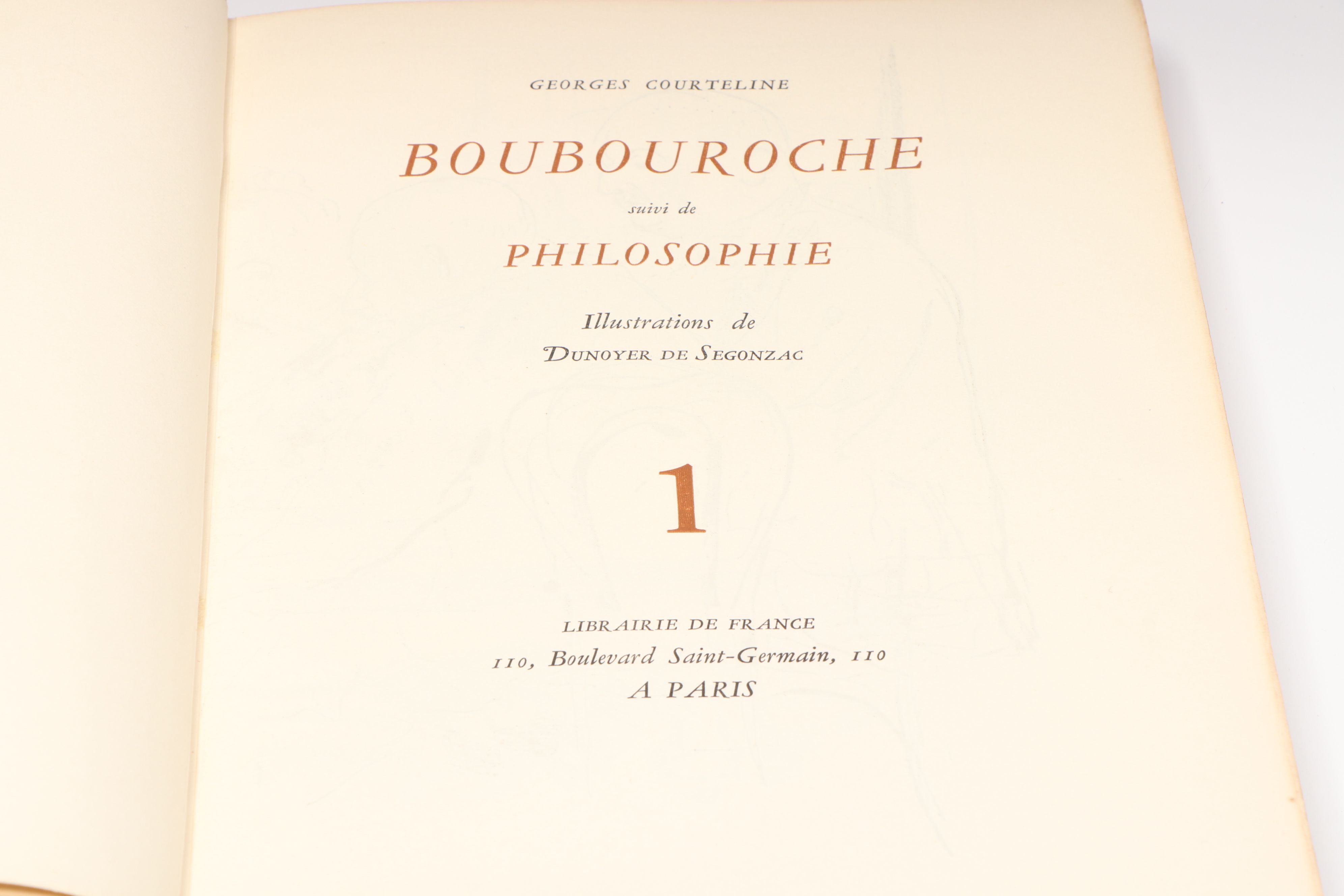 Librairie de France "Oeuvres Complètes de Courteline" Volume 1-10