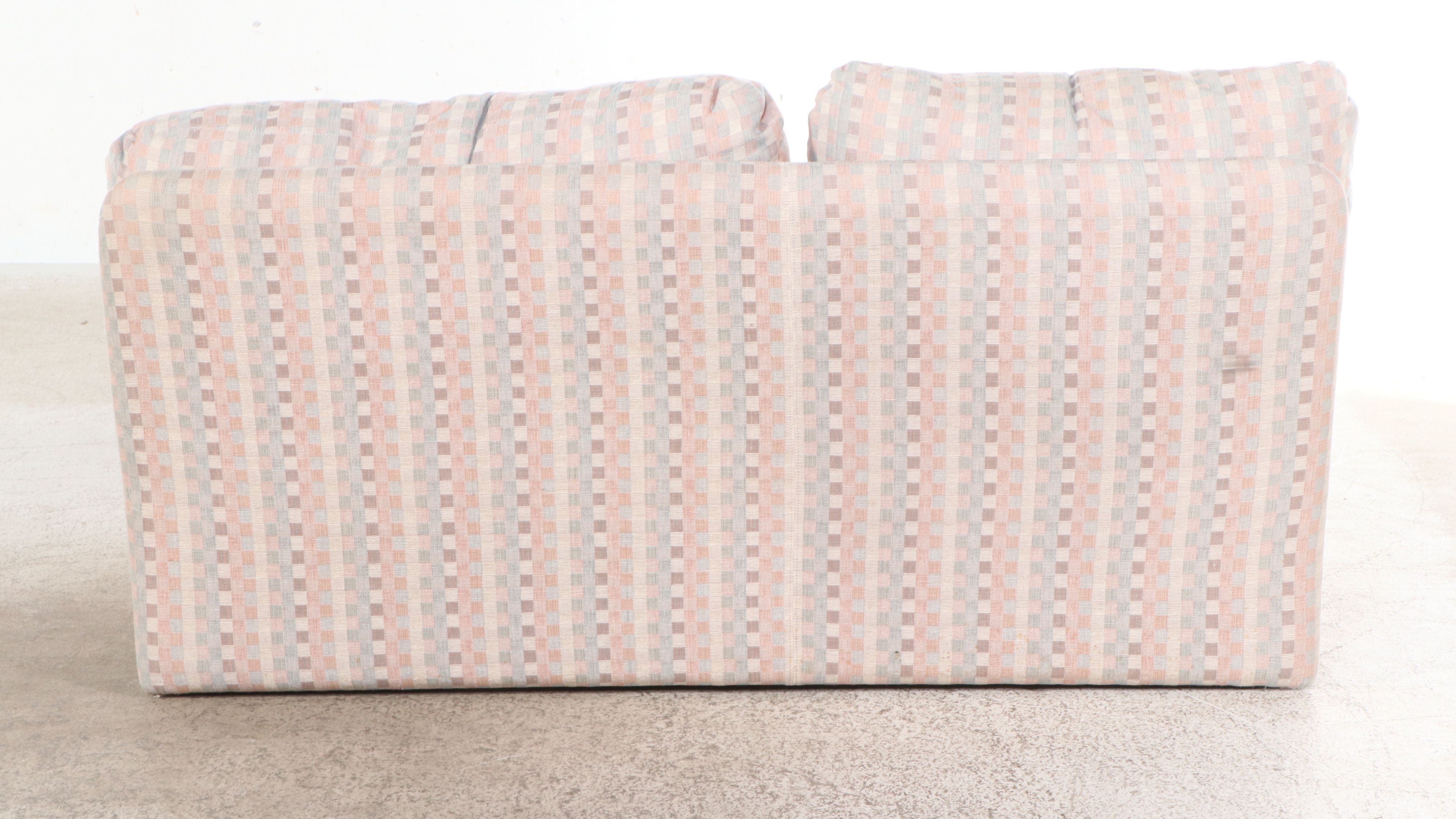 Swaim Originals Overstuffed Upholstered Sectional Sofa with Ottoman