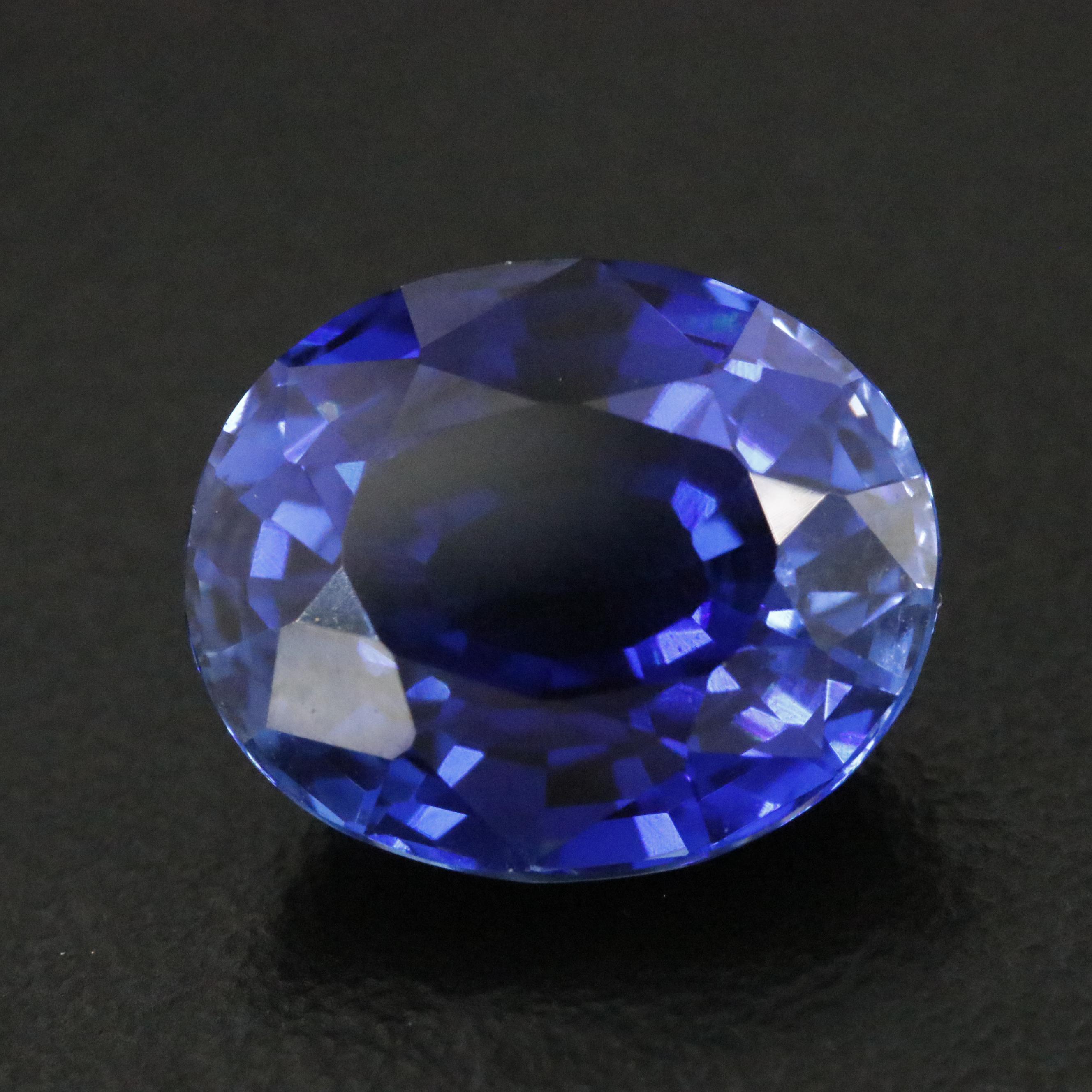 Loose 7.20 CT Lab Grown Sapphire