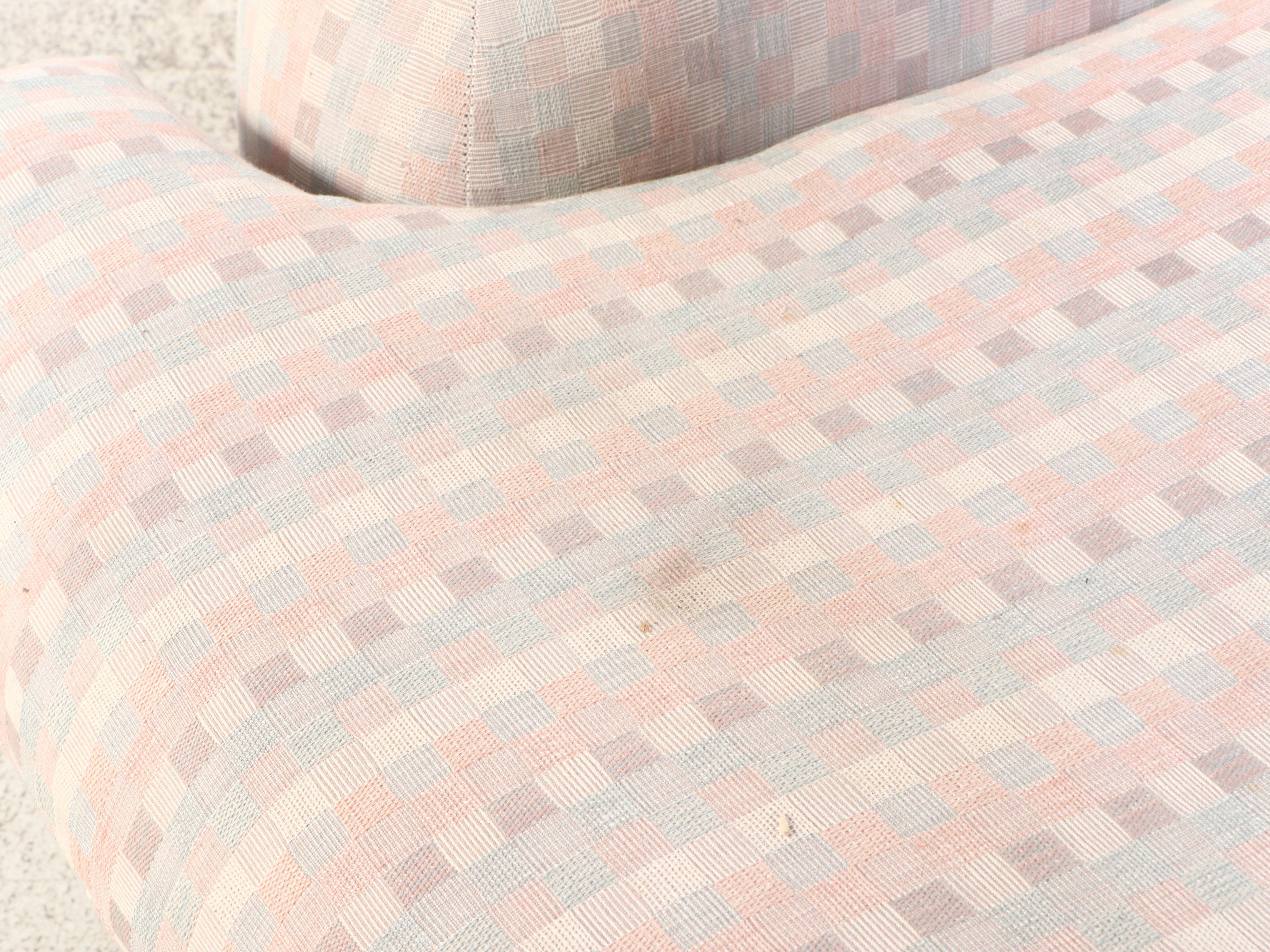 Swaim Originals Overstuffed Upholstered Sectional Sofa with Ottoman