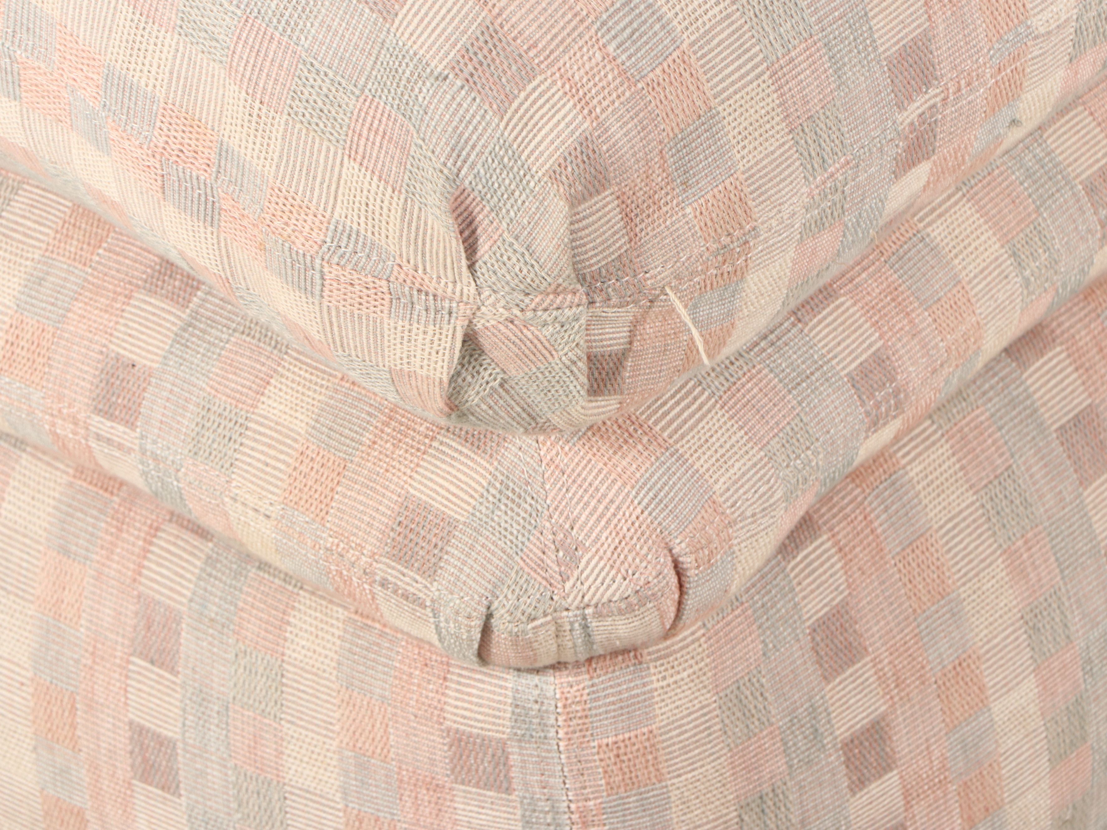 Swaim Originals Overstuffed Upholstered Sectional Sofa with Ottoman