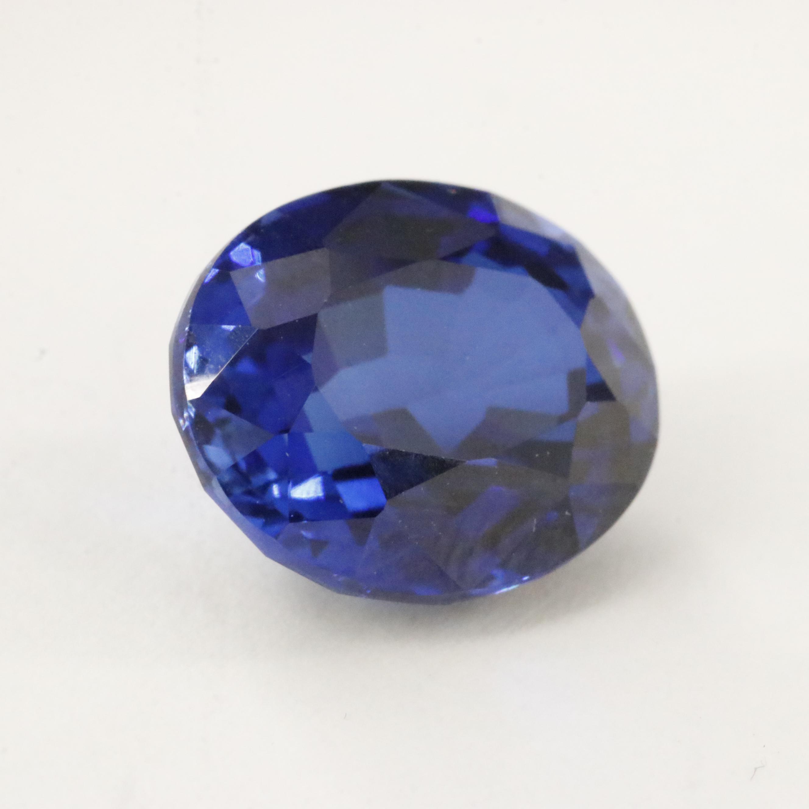 Loose 7.20 CT Lab Grown Sapphire