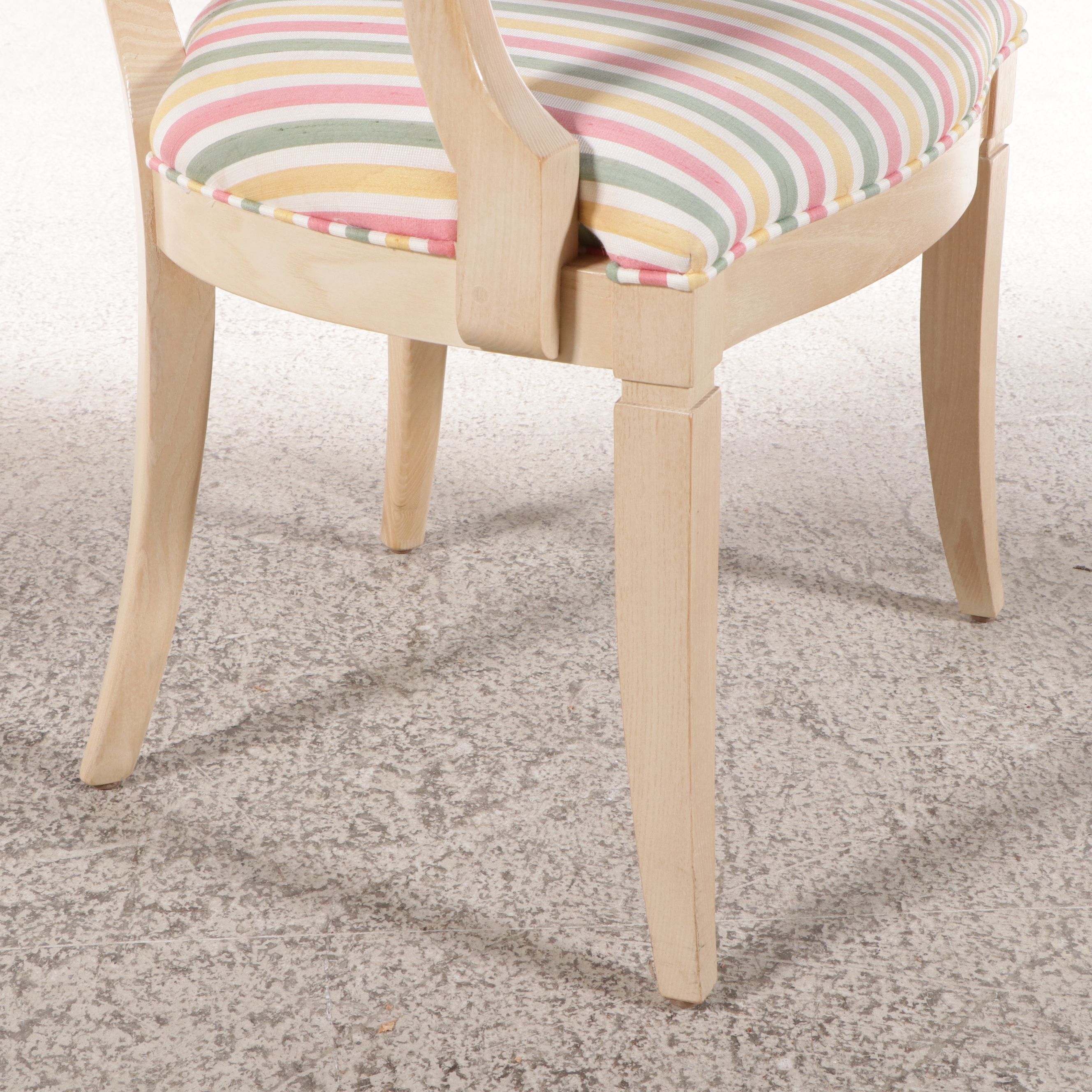 Seven-Piece Century Furniture Hepplewhite Style Bleached Oak Dining Set