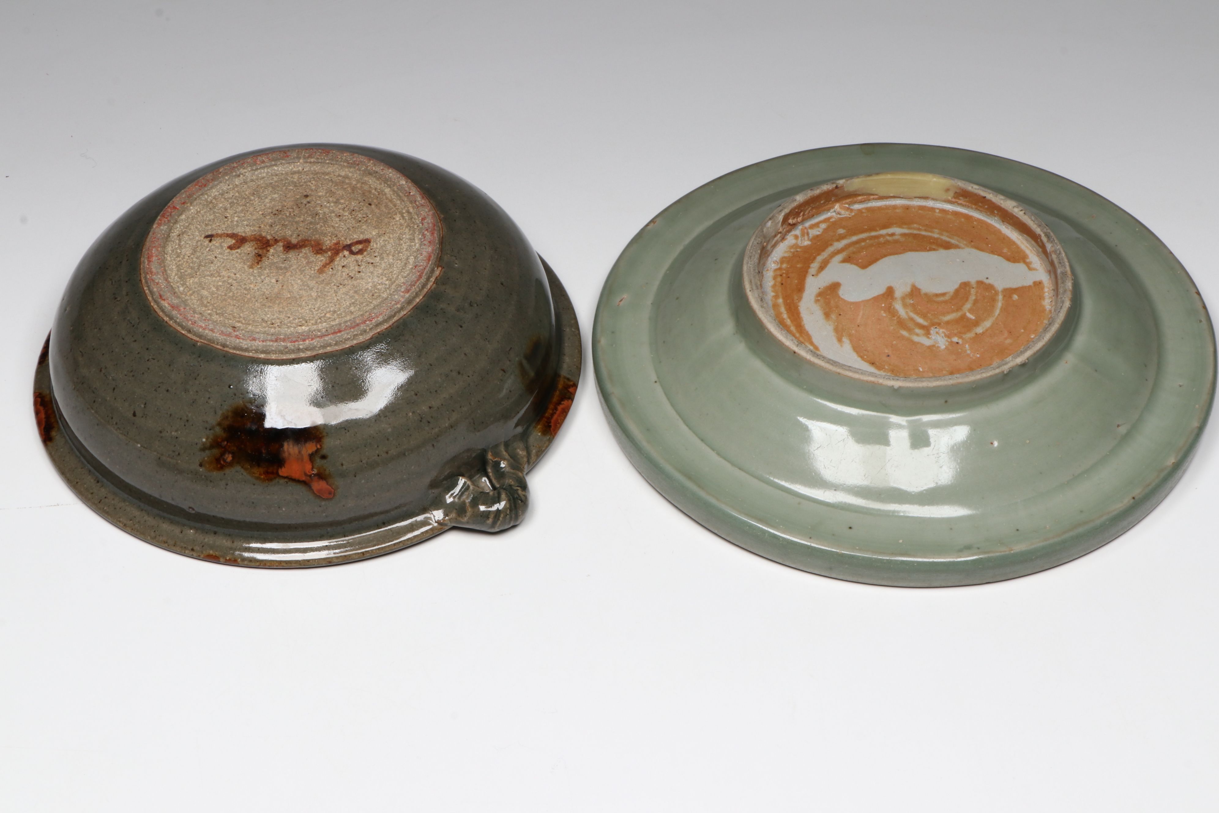 Art Pottery Ceramic Creamers, Bowls, and Handled Bowl