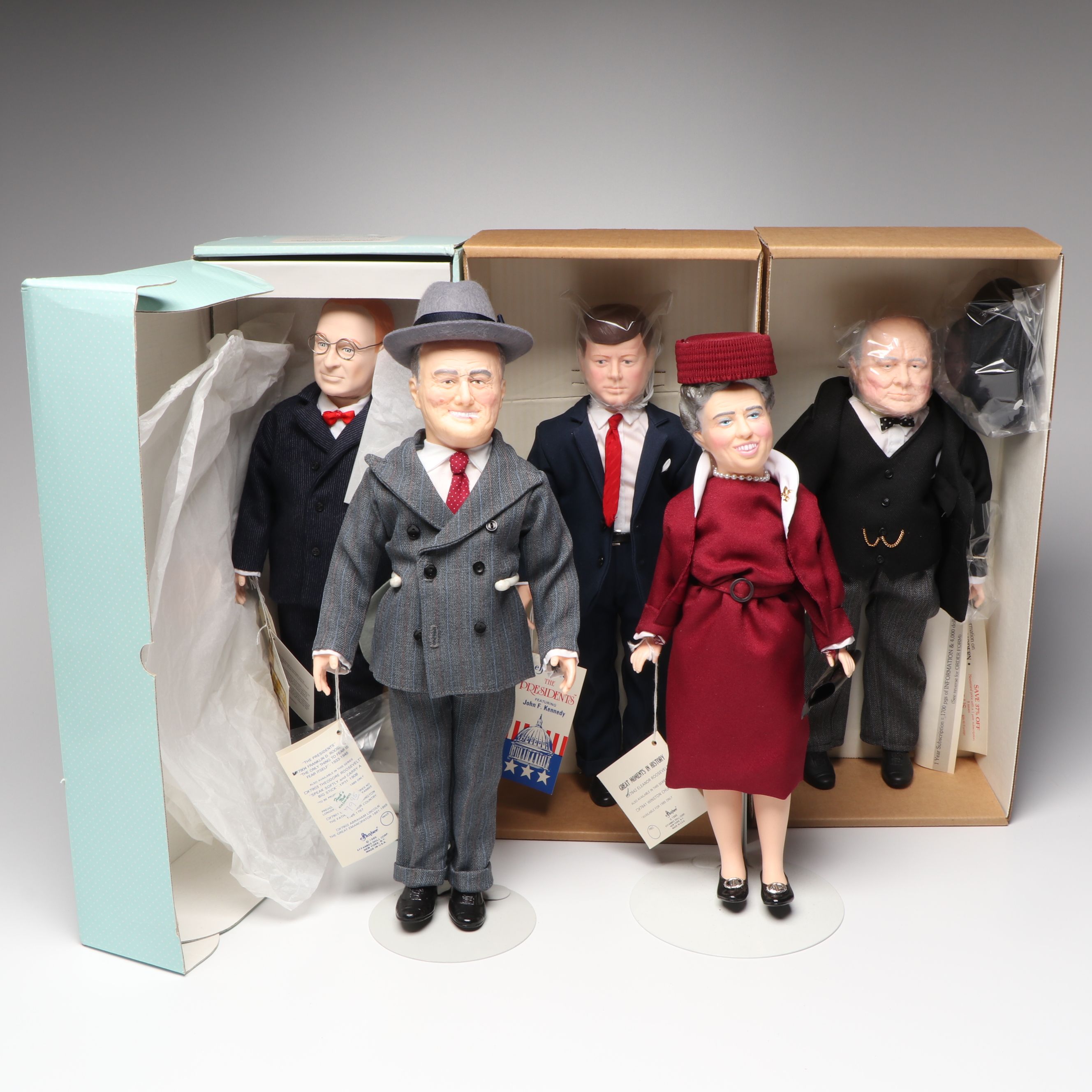 Effanbee "The President's Collection" Dolls with Other Historical Dolls