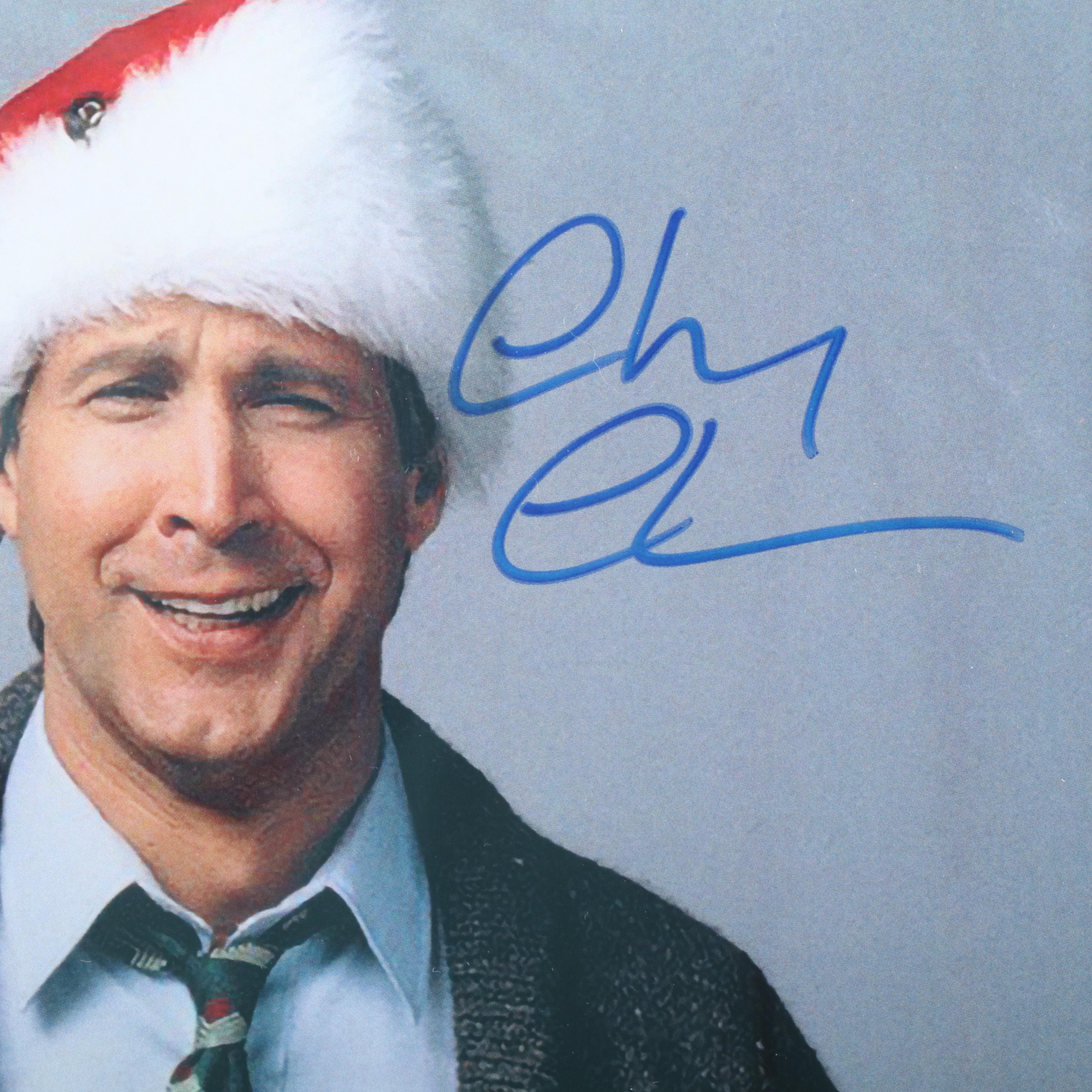Chevy Chase Signed “Christmas Vacation” Movie Print in Matted Frame, Beckett