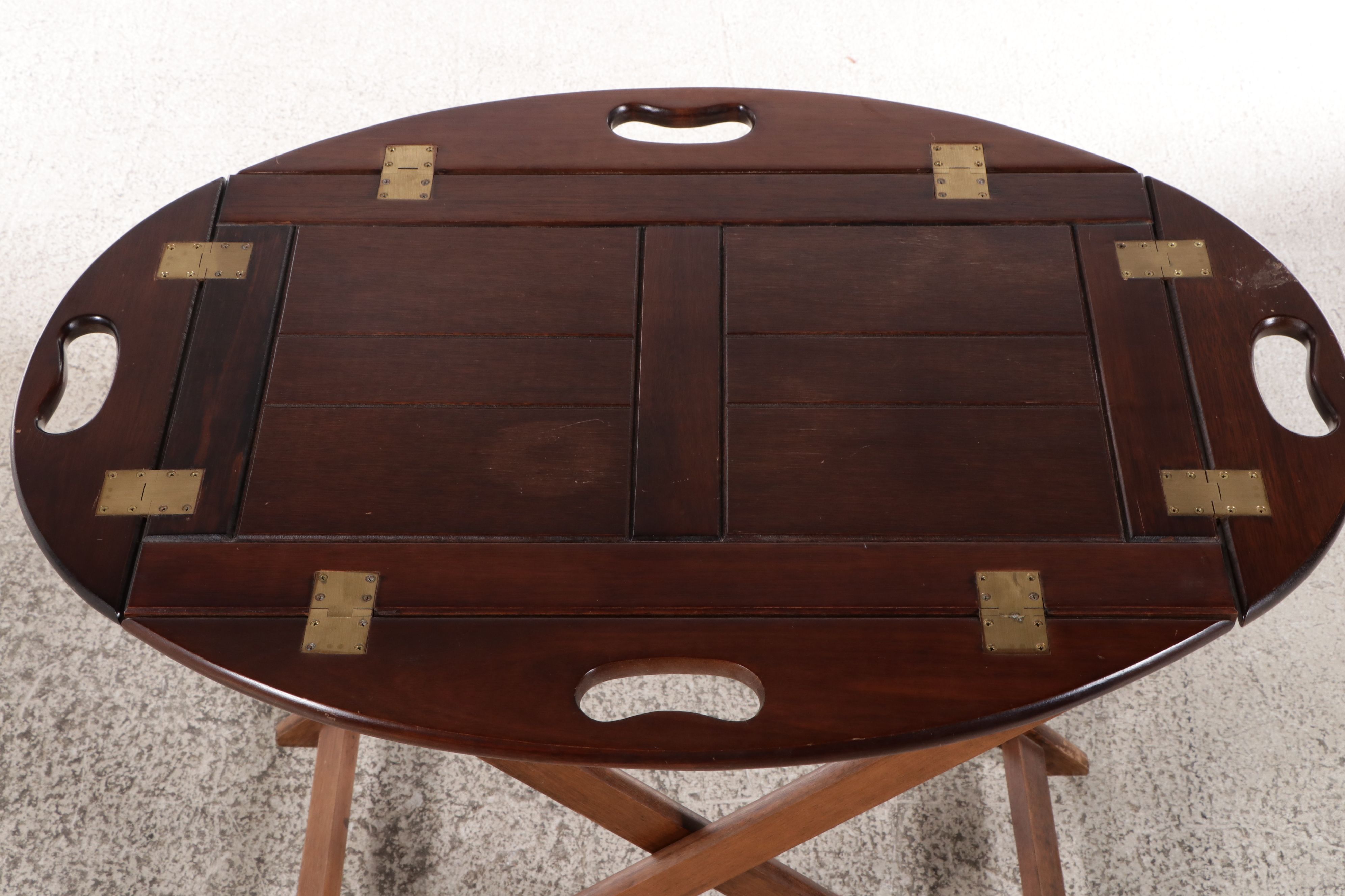 Georgian Style Mahogany Butler's Tray Table