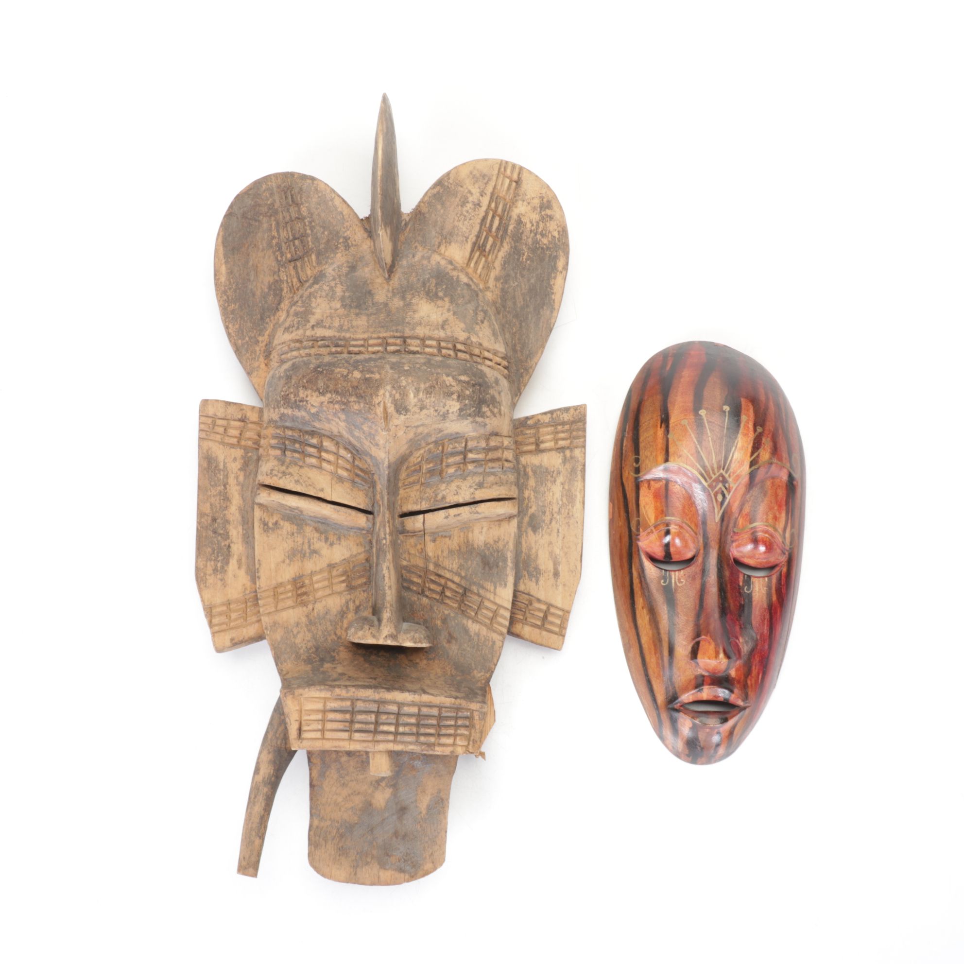 West African Style and Other Souvenir Wall Masks