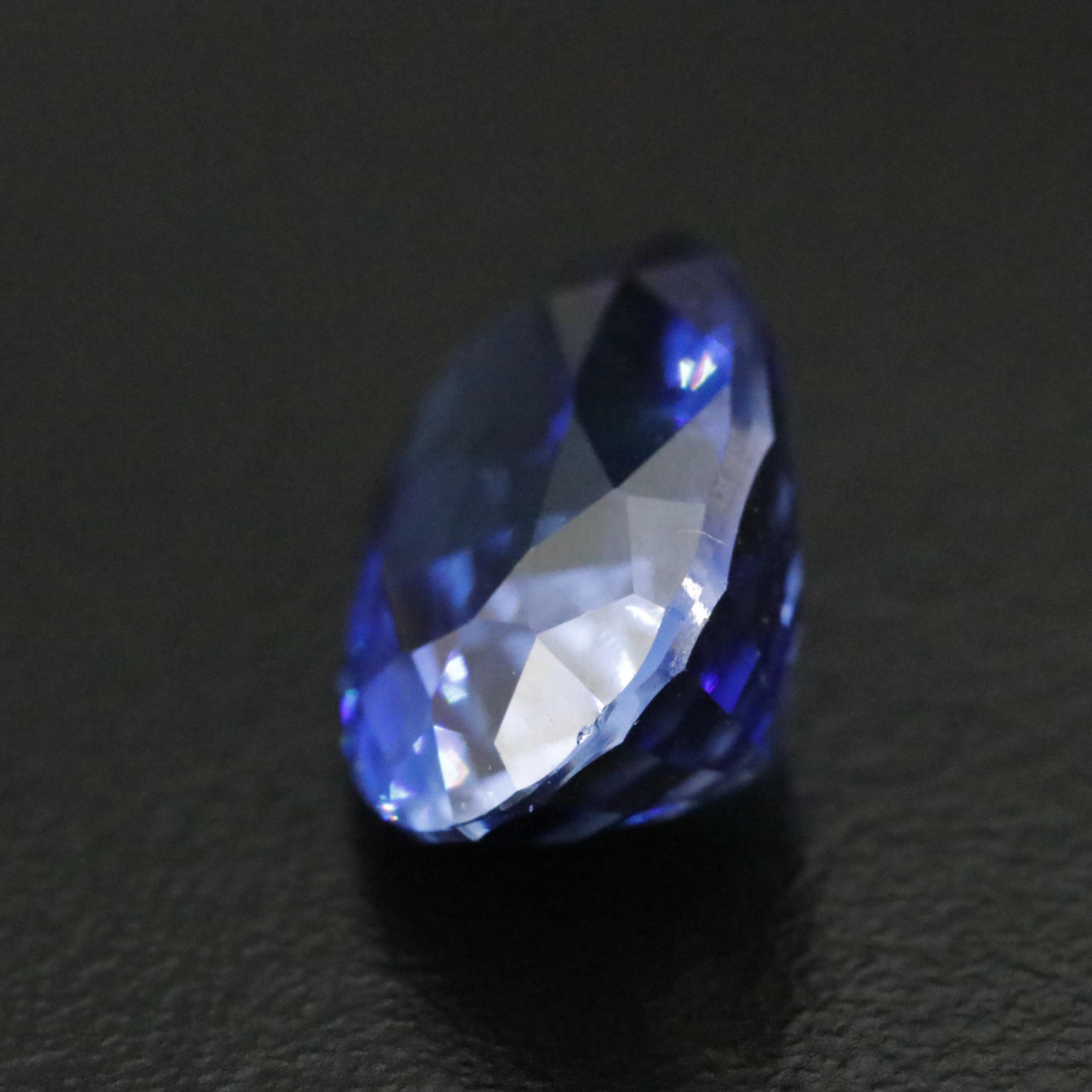 Loose 8.57 CT Lab Grown Sapphire