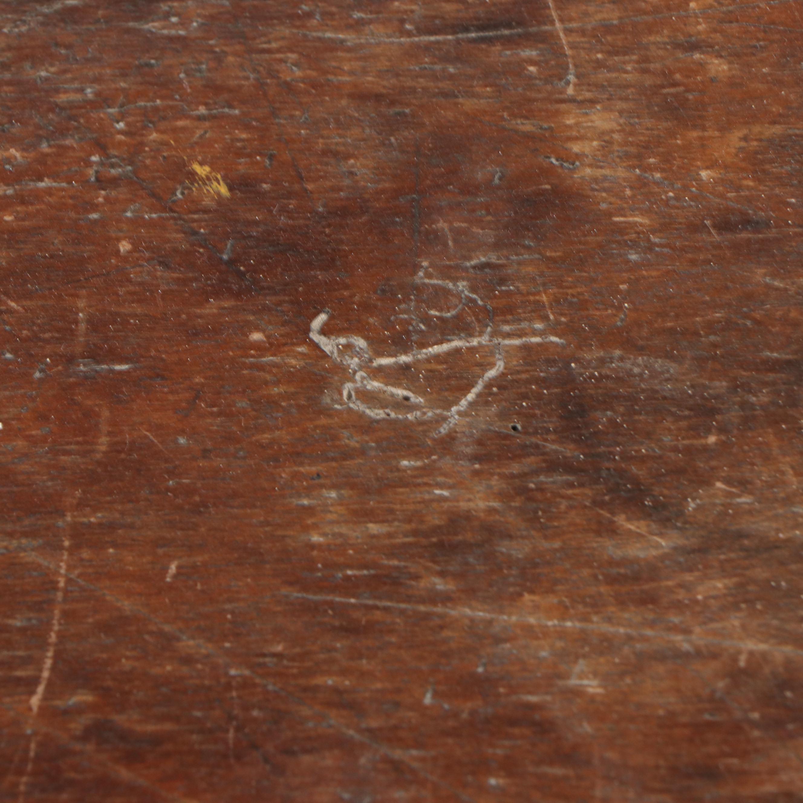 American Primitive Cobbler's Bench with Leather Seat, Late 19th Century
