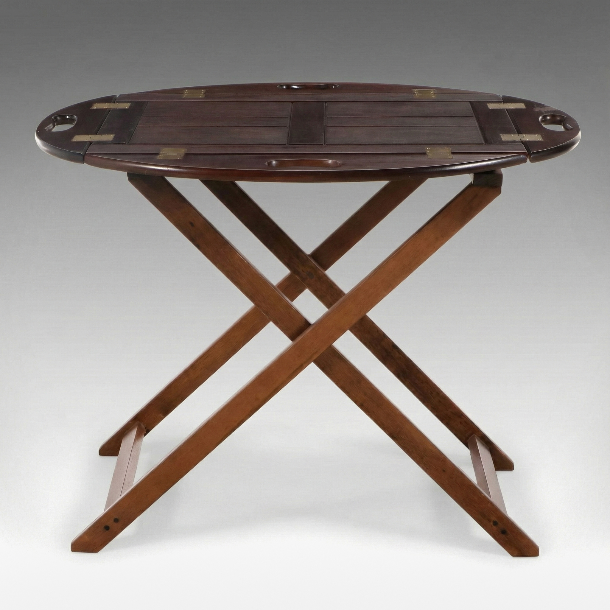 Georgian Style Mahogany Butler's Tray Table