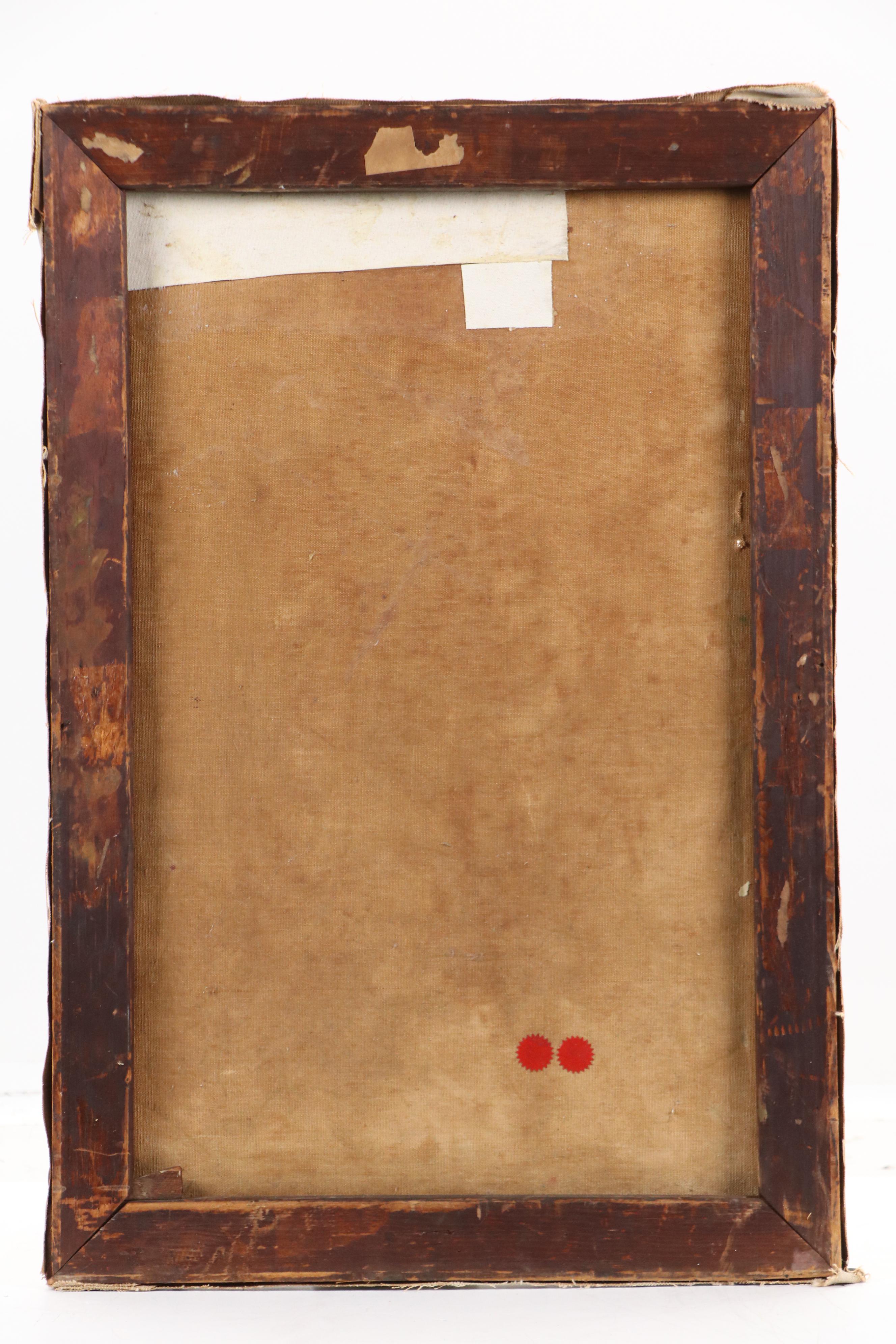 Impressionist Style Oil Painting of Seated Woman, 1887