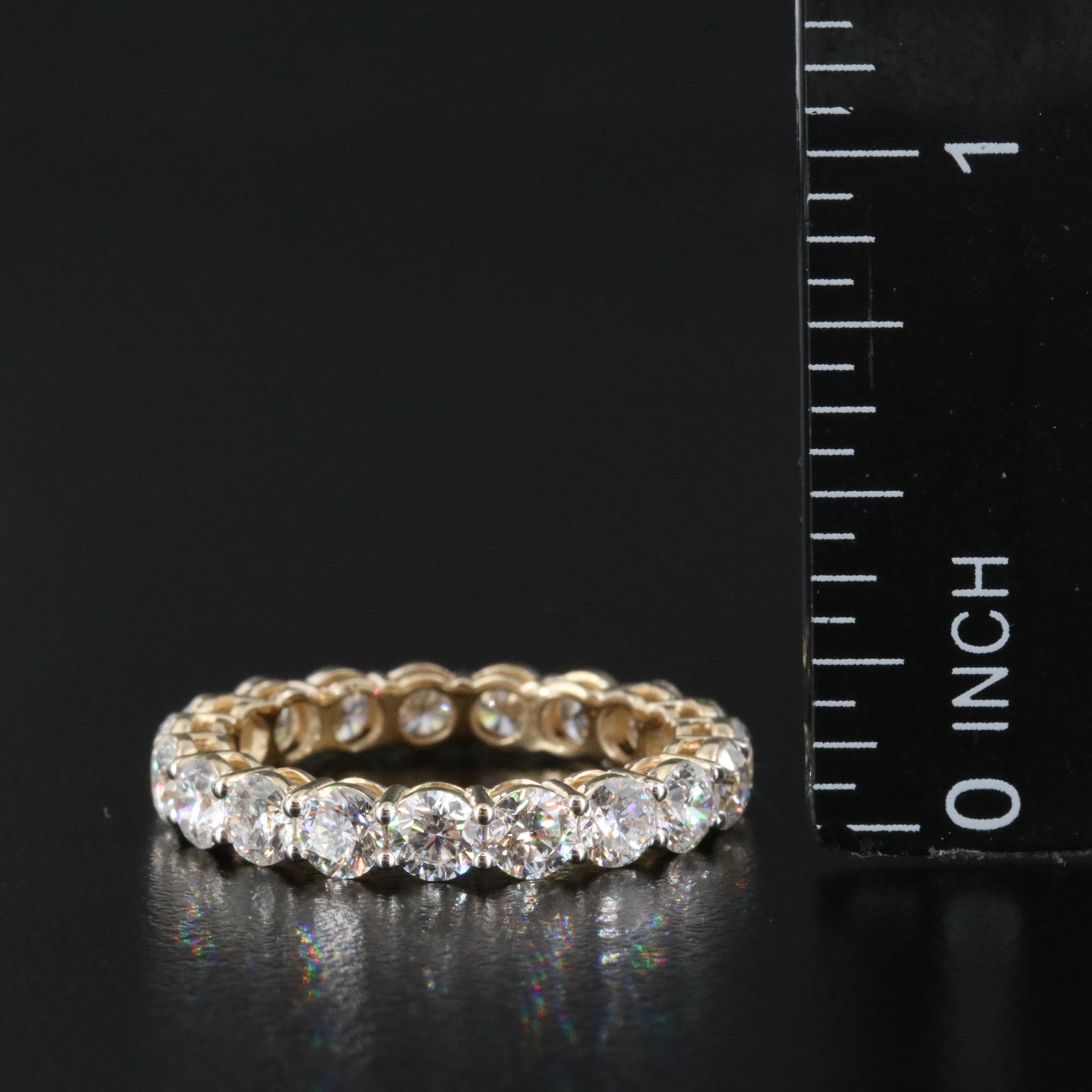 14K 3.34 CTW Lab Grown Diamond Eternity Band