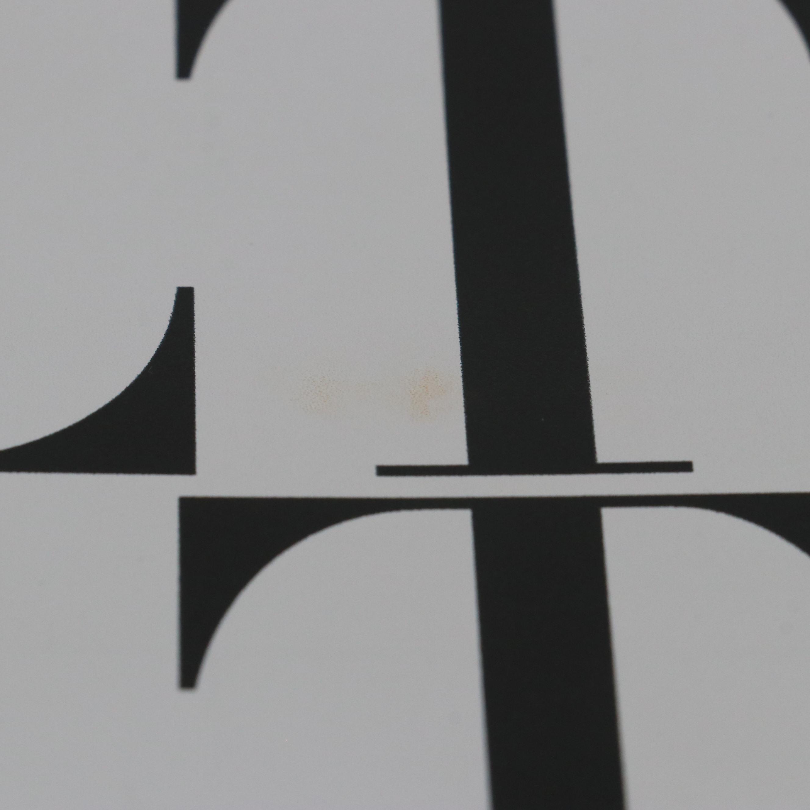 Valentino Garavani Large Shopper Tote in Black & White VLTN Logo Leather