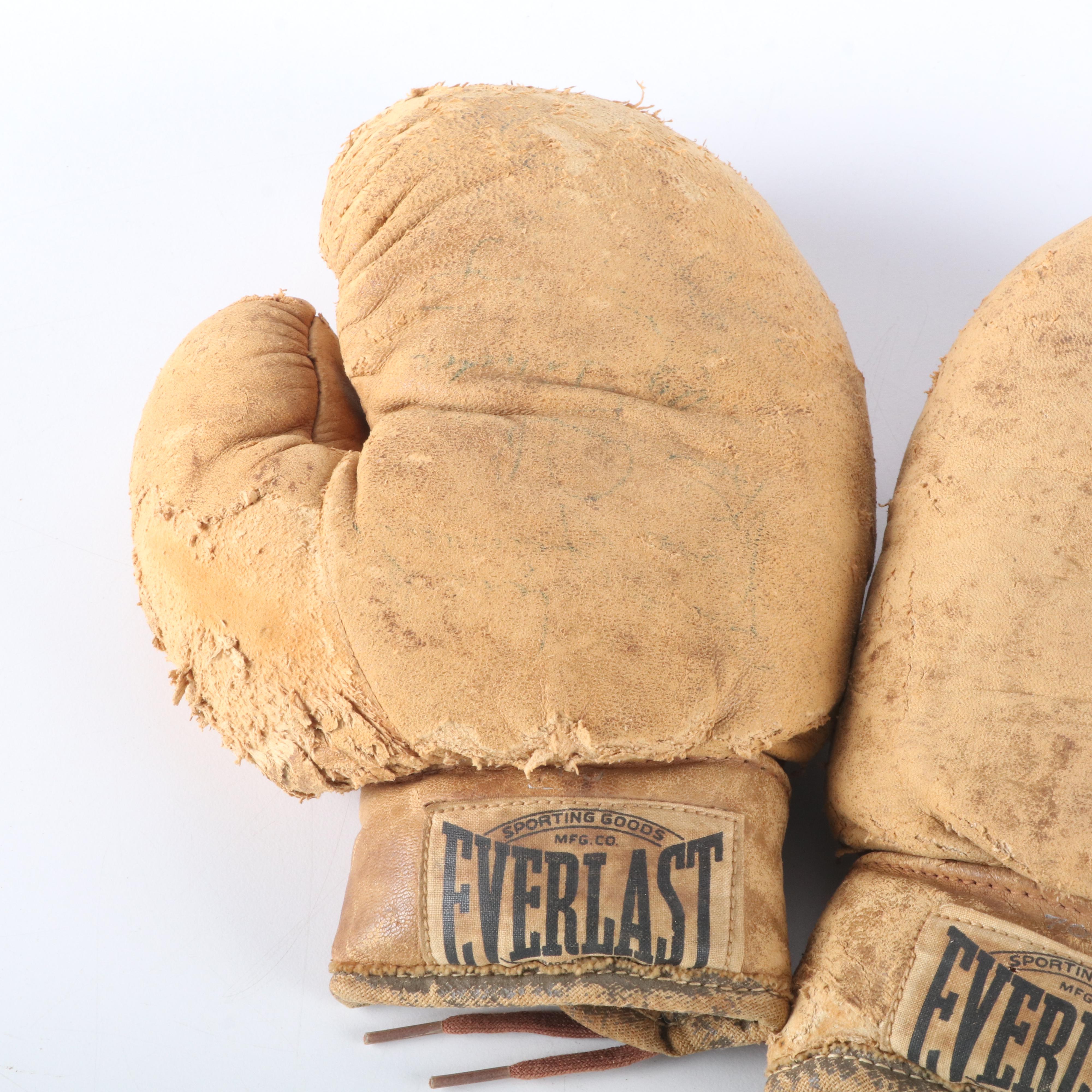 1930s Everlast 8" 4-Oz. Leather Boxing Gloves