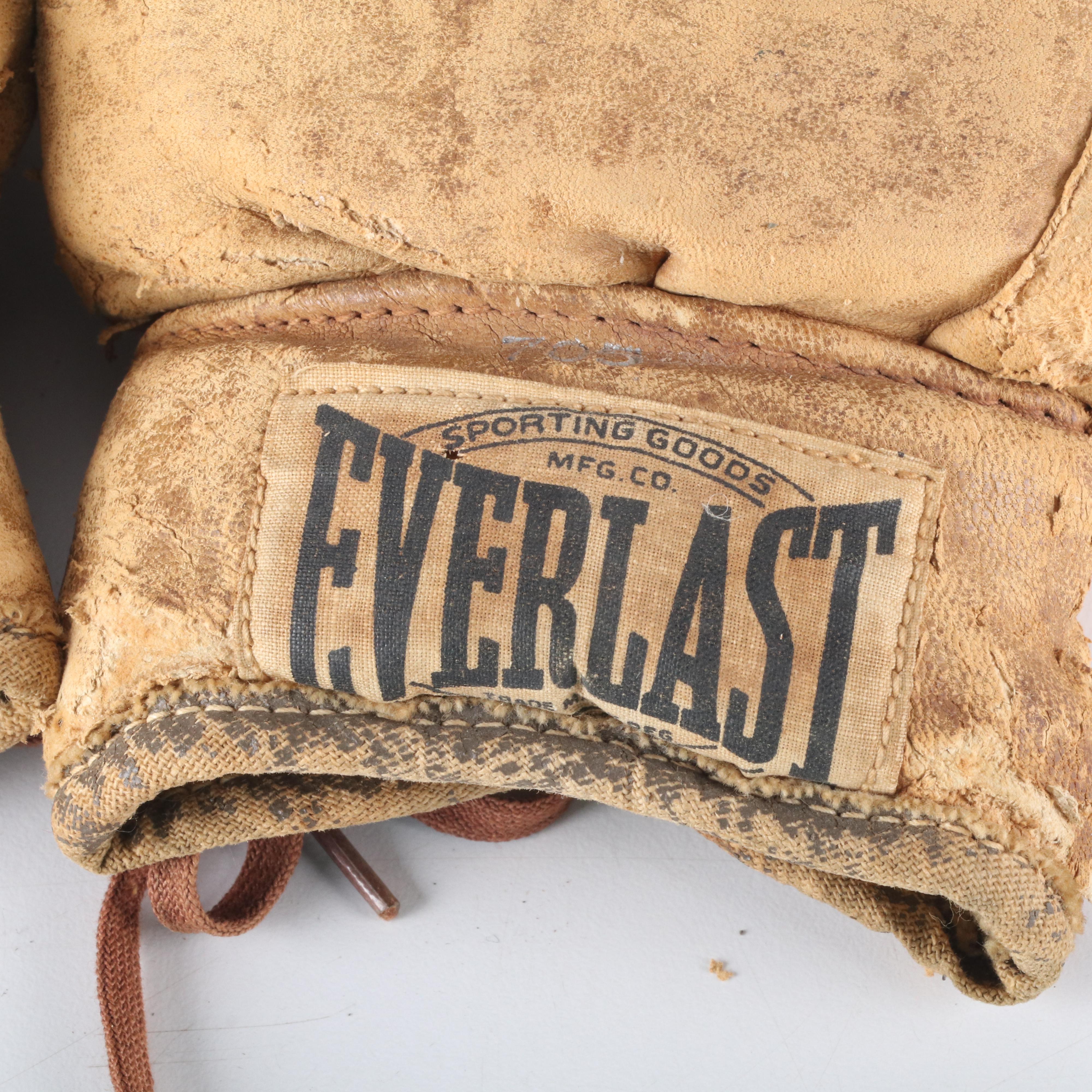 1930s Everlast 8" 4-Oz. Leather Boxing Gloves