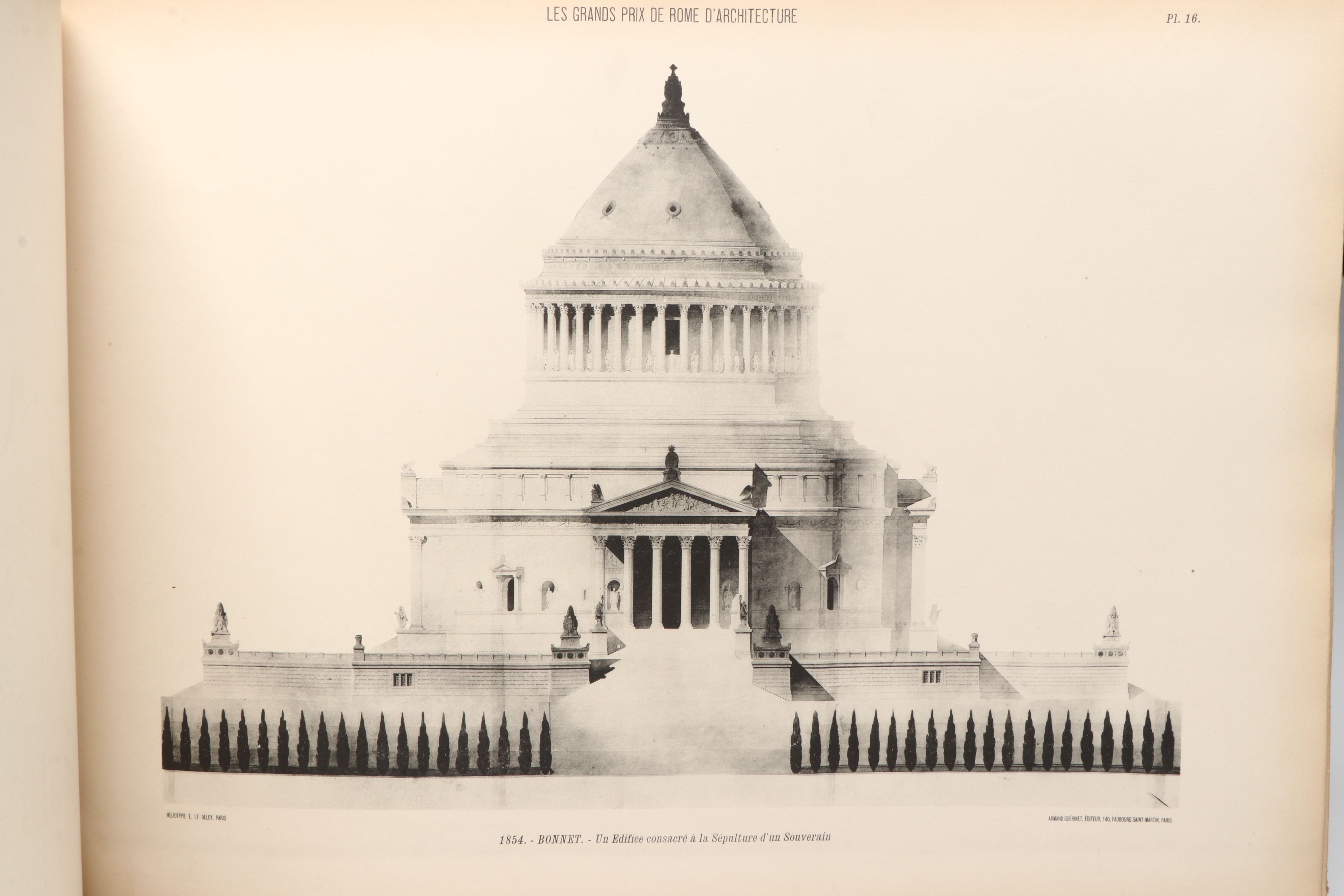 "Cinquantenaire: Les grands prix de Rome d'architecture de 1850 à 1900" Vol. I