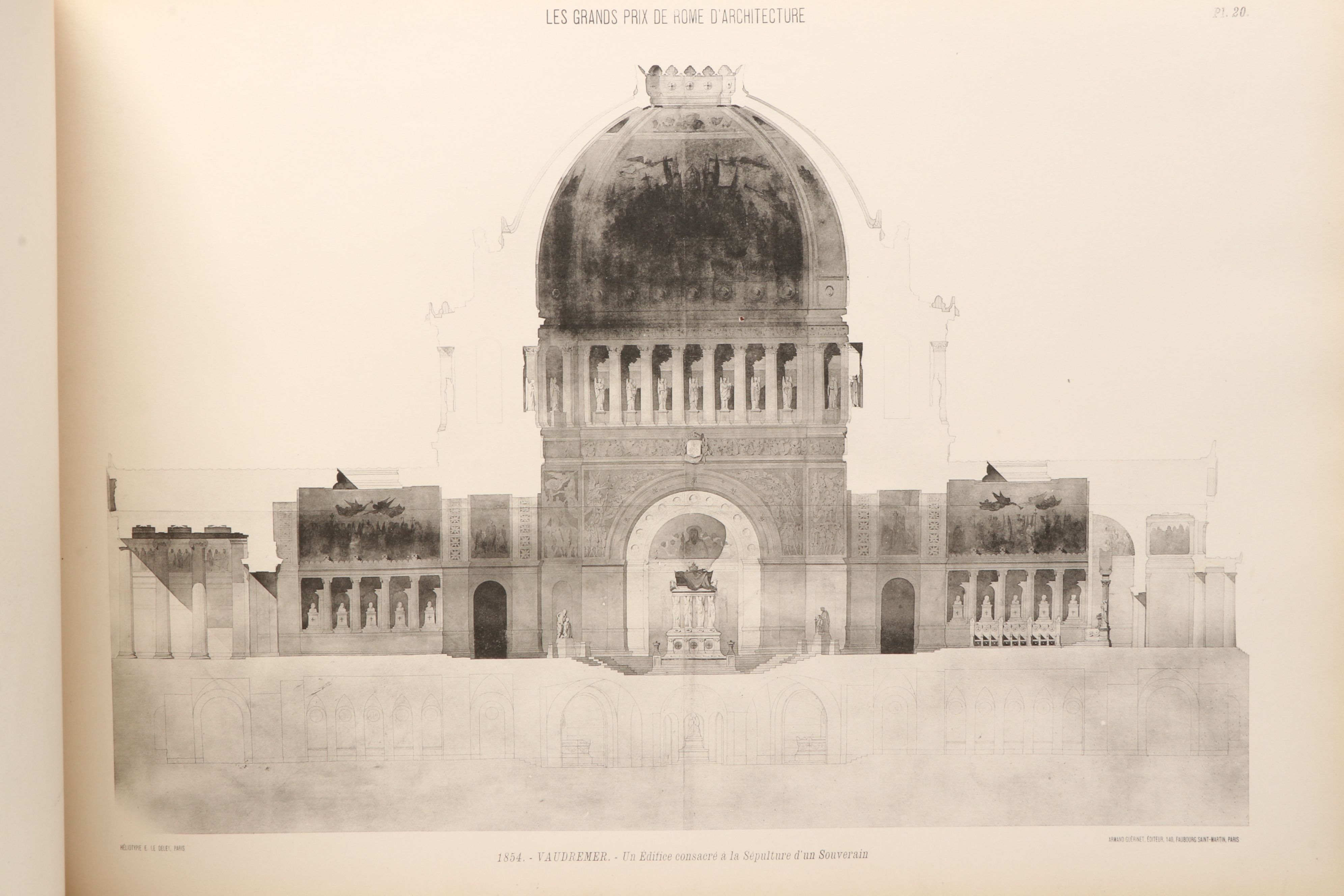 "Cinquantenaire: Les grands prix de Rome d'architecture de 1850 à 1900" Vol. I