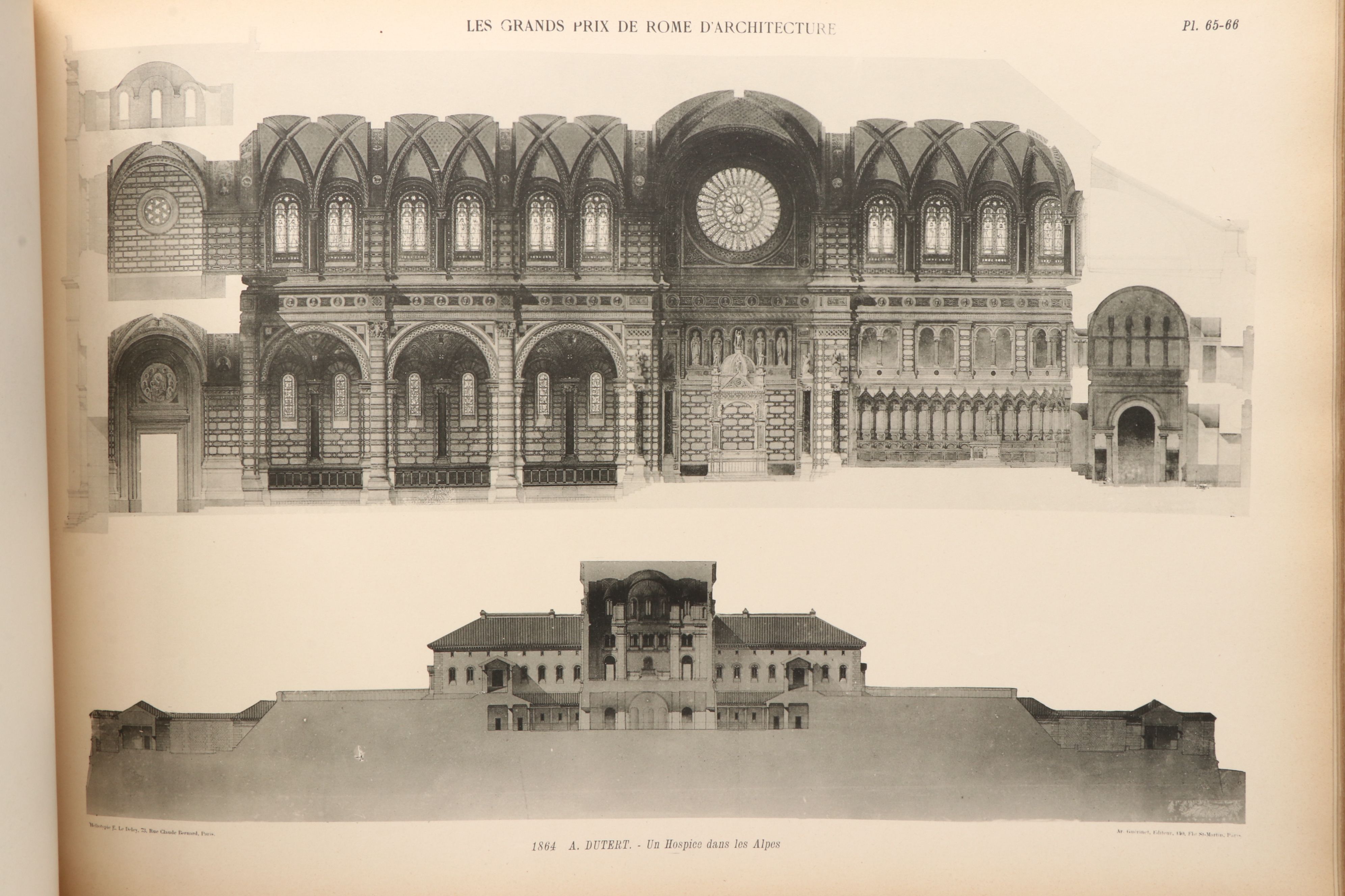 "Cinquantenaire: Les grands prix de Rome d'architecture de 1850 à 1900" Vol. I