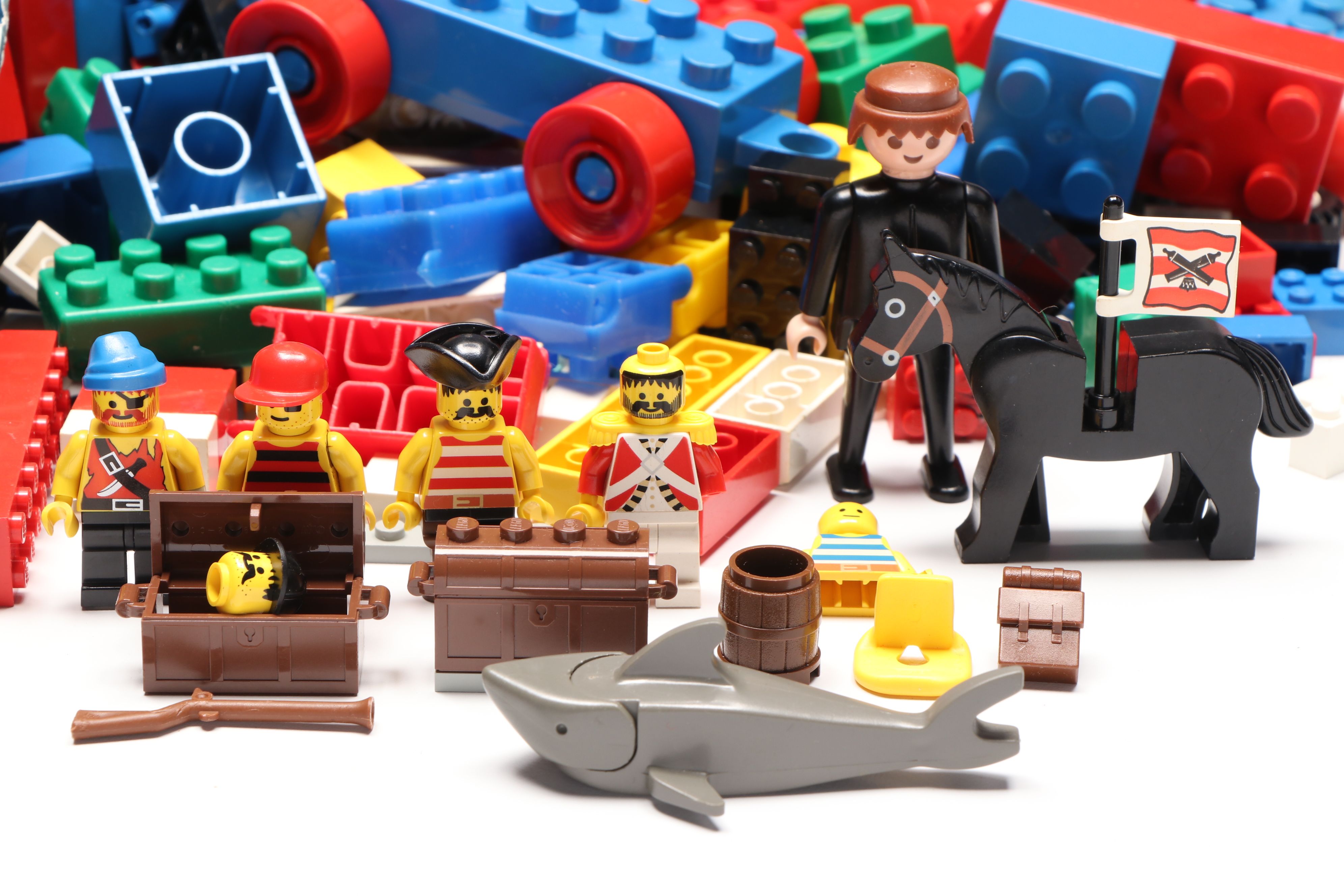 LEGOs, Wooden Building Blocks, Marbles and More Pretend Play Toys