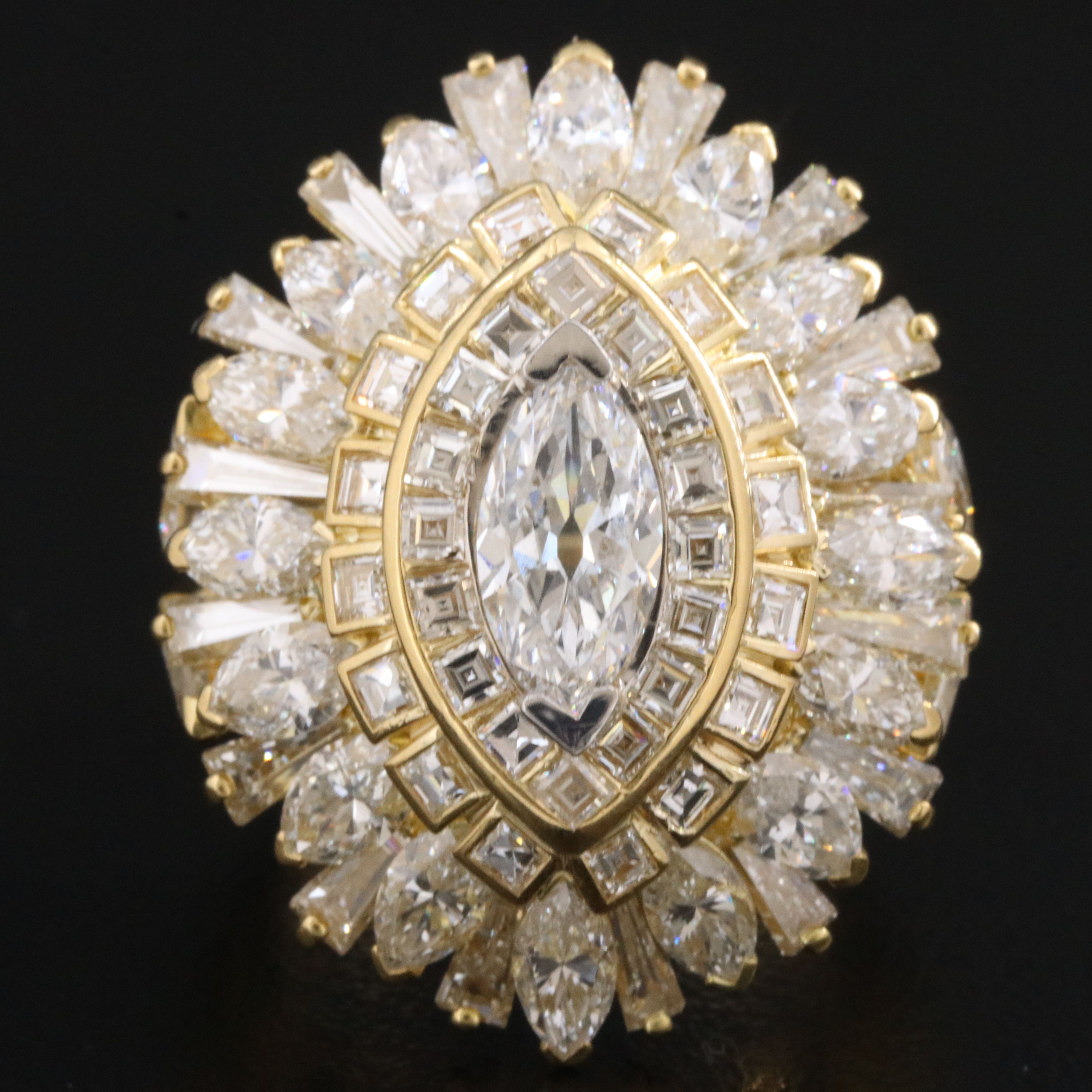 David Webb 18K 8.18 CTW Diamond Ring with Online GIA Report