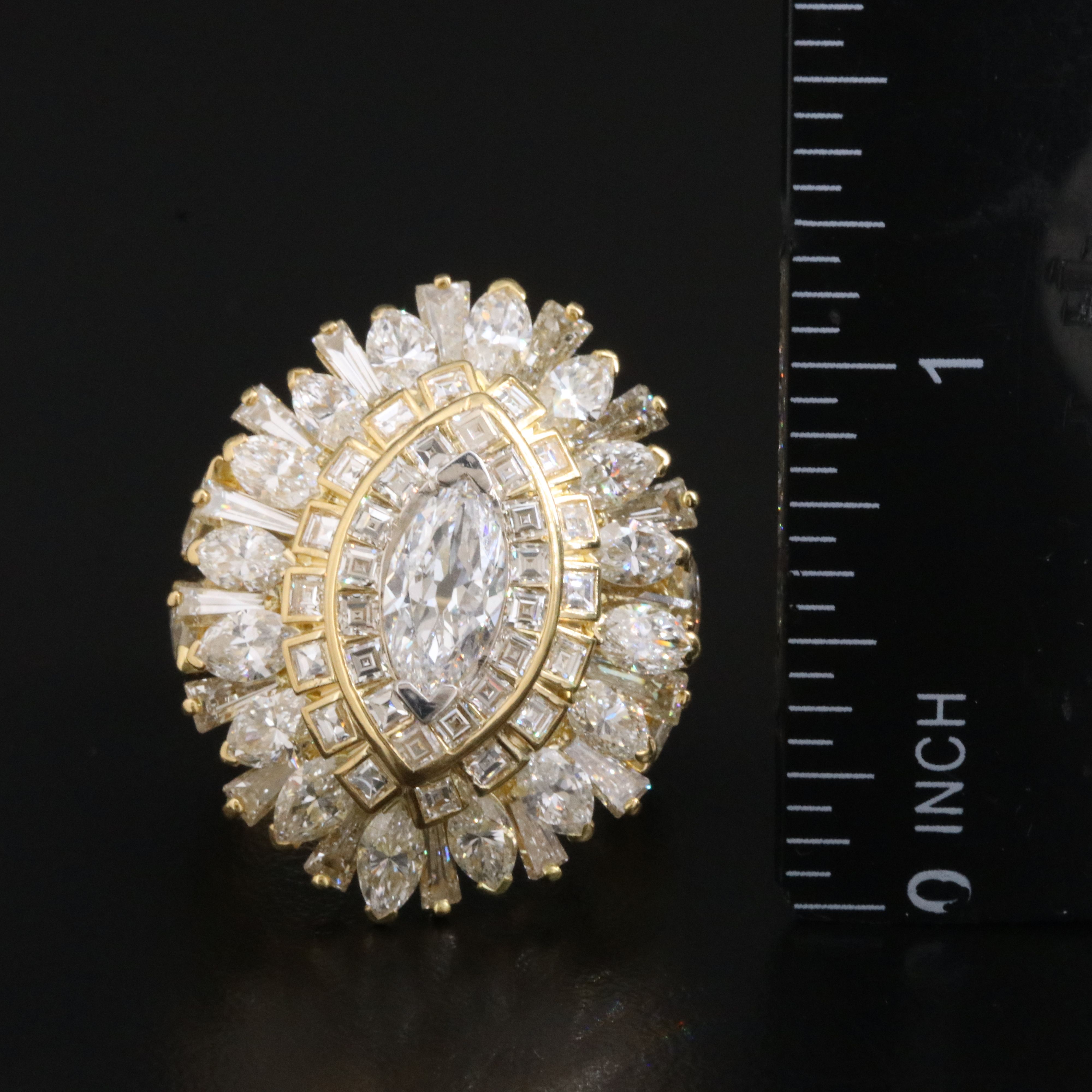 David Webb 18K 8.18 CTW Diamond Ring with Online GIA Report