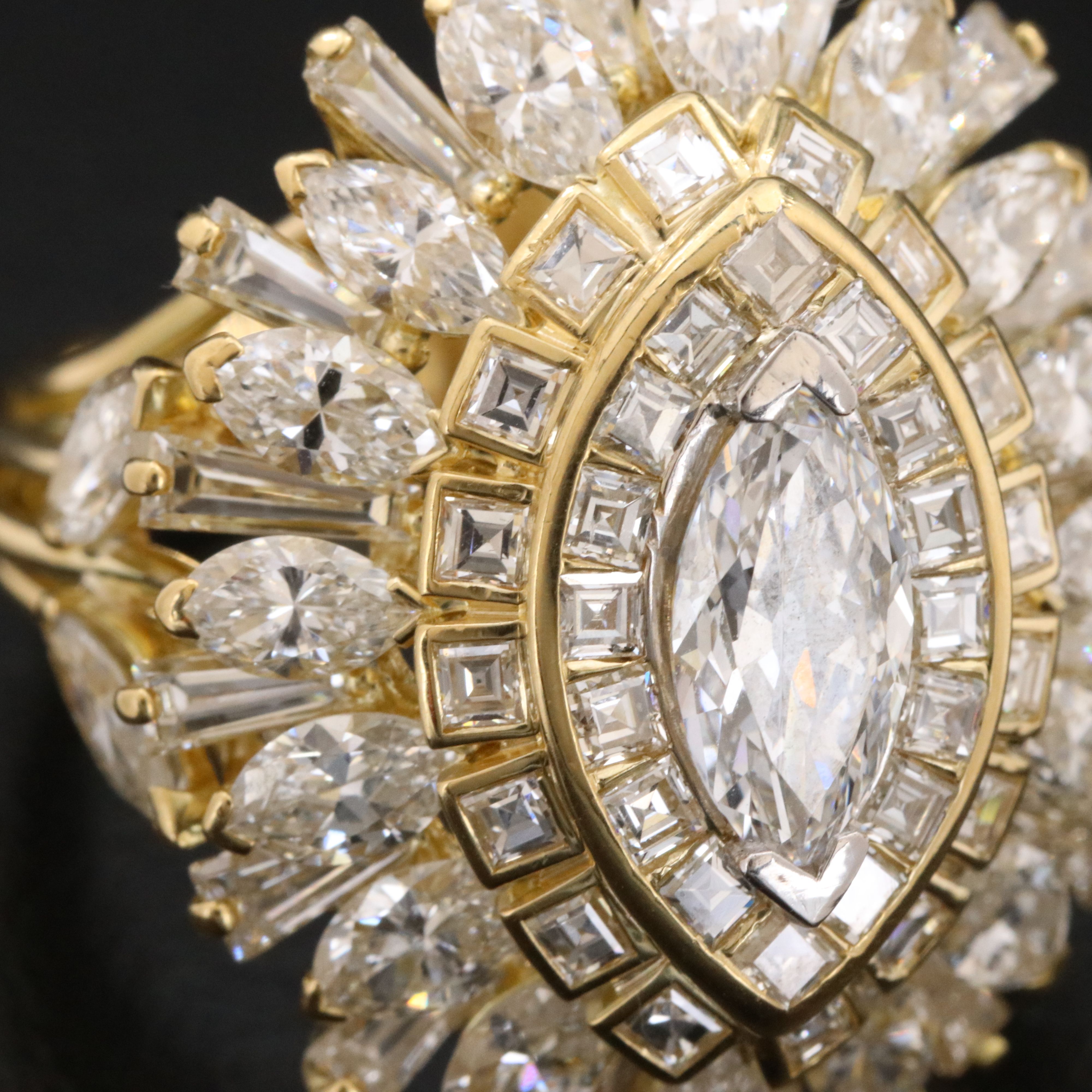 David Webb 18K 8.18 CTW Diamond Ring with Online GIA Report