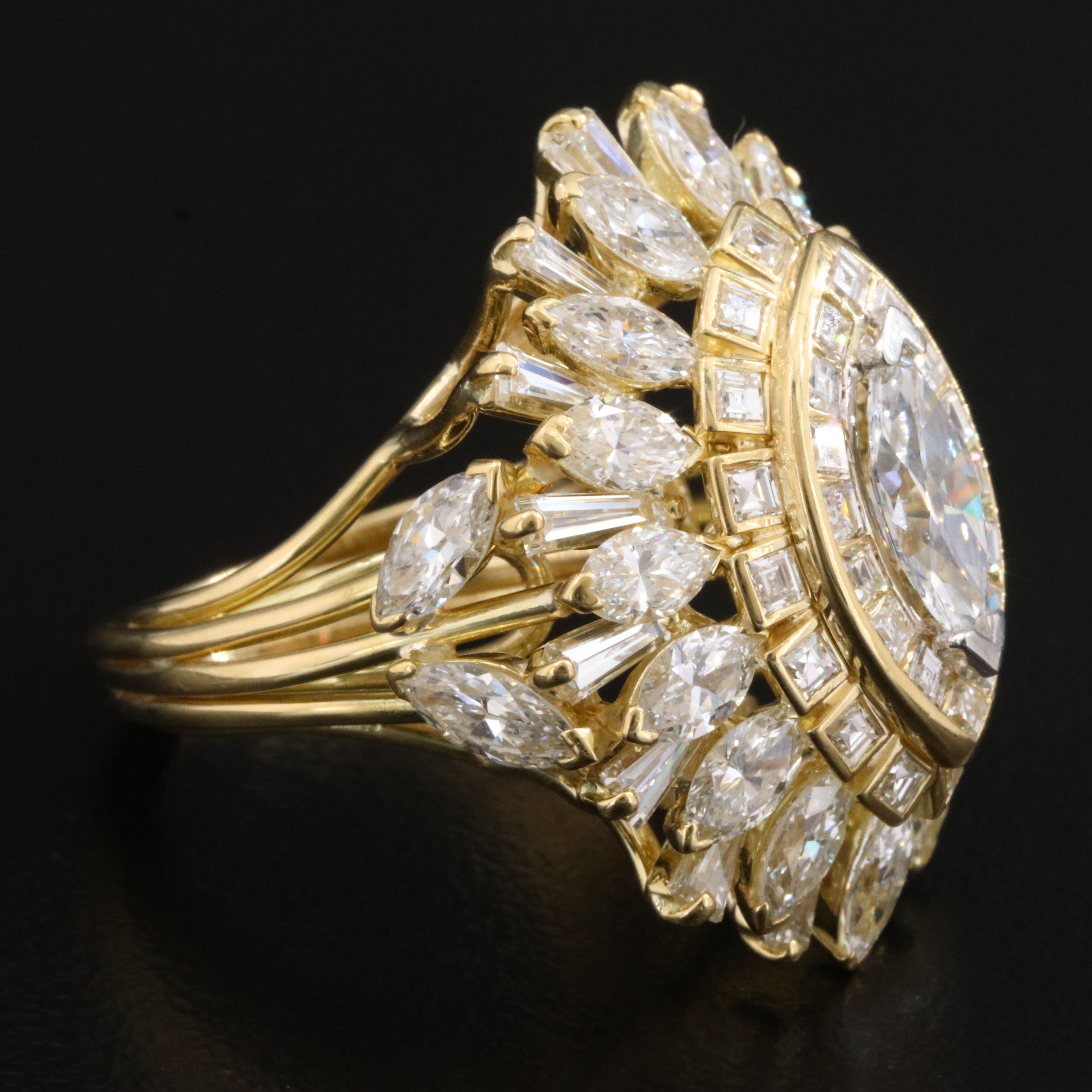 David Webb 18K 8.18 CTW Diamond Ring with Online GIA Report