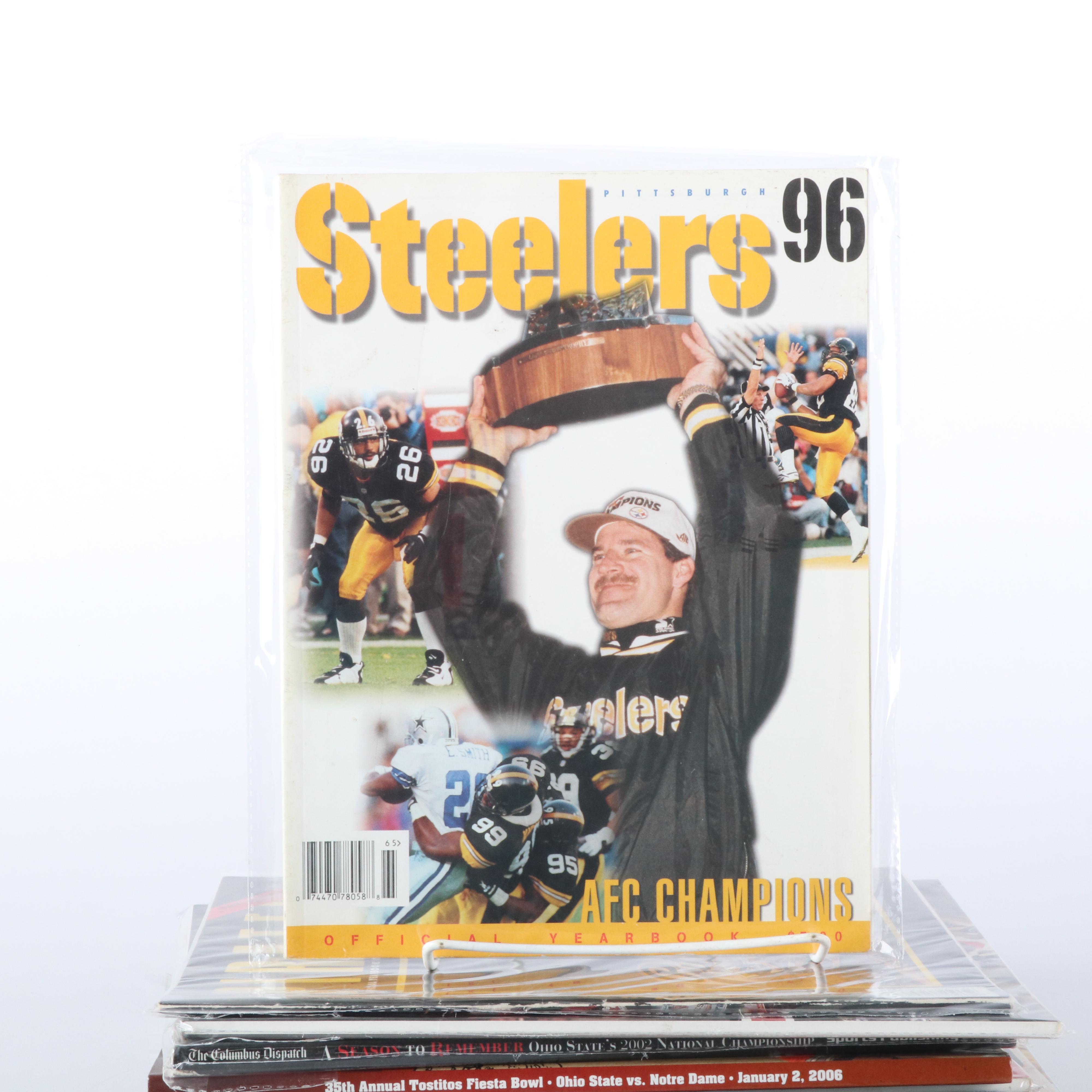 Group of Sports Programs, Yearbooks, Magazines, and Bonus Tara Reid Signature