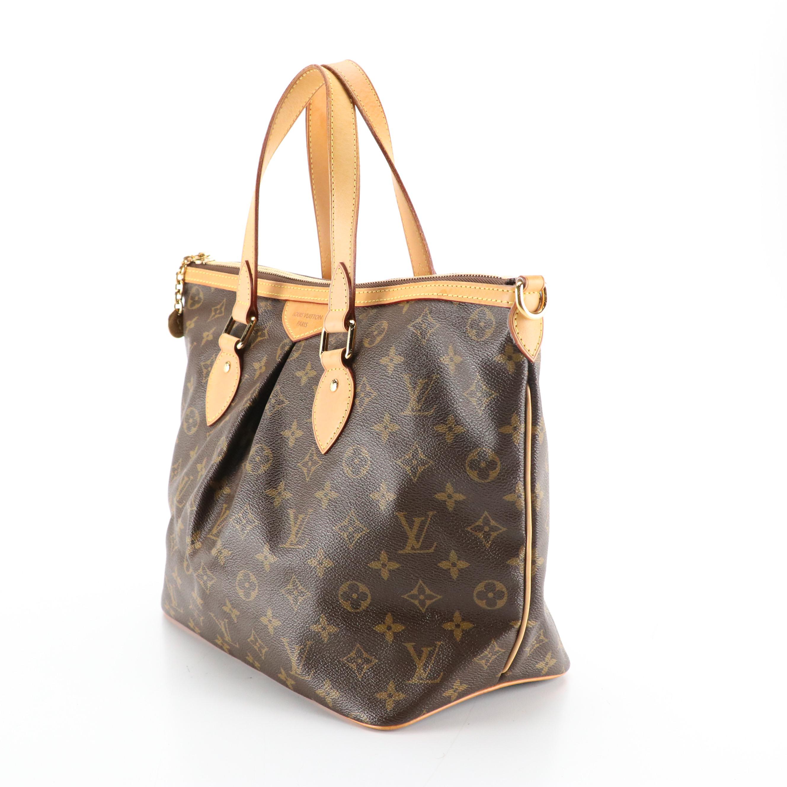 Louis Vuitton Palermo PM Handbag in Monogram Canvas and Leather Trim