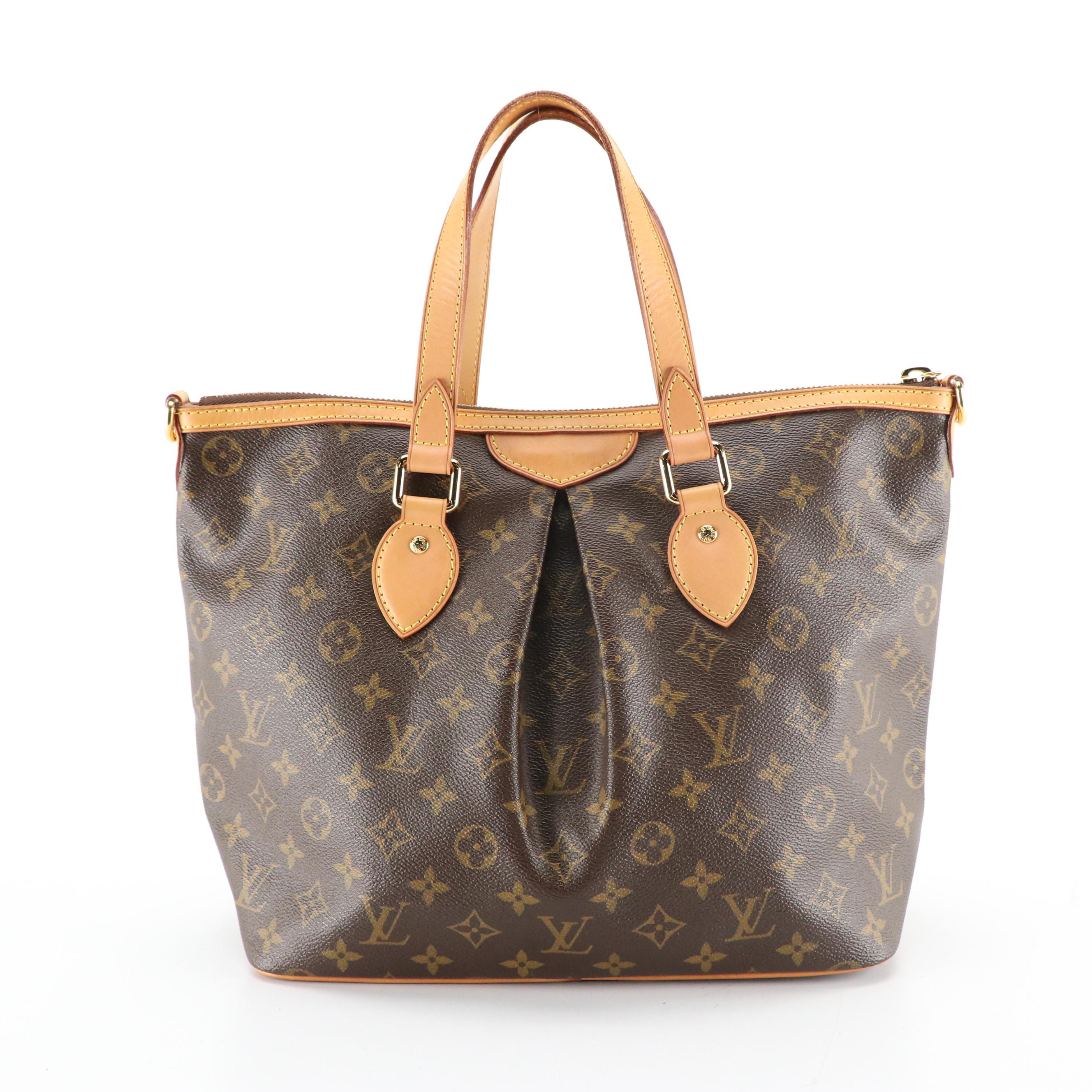 Louis Vuitton Palermo PM Handbag in Monogram Canvas and Leather Trim