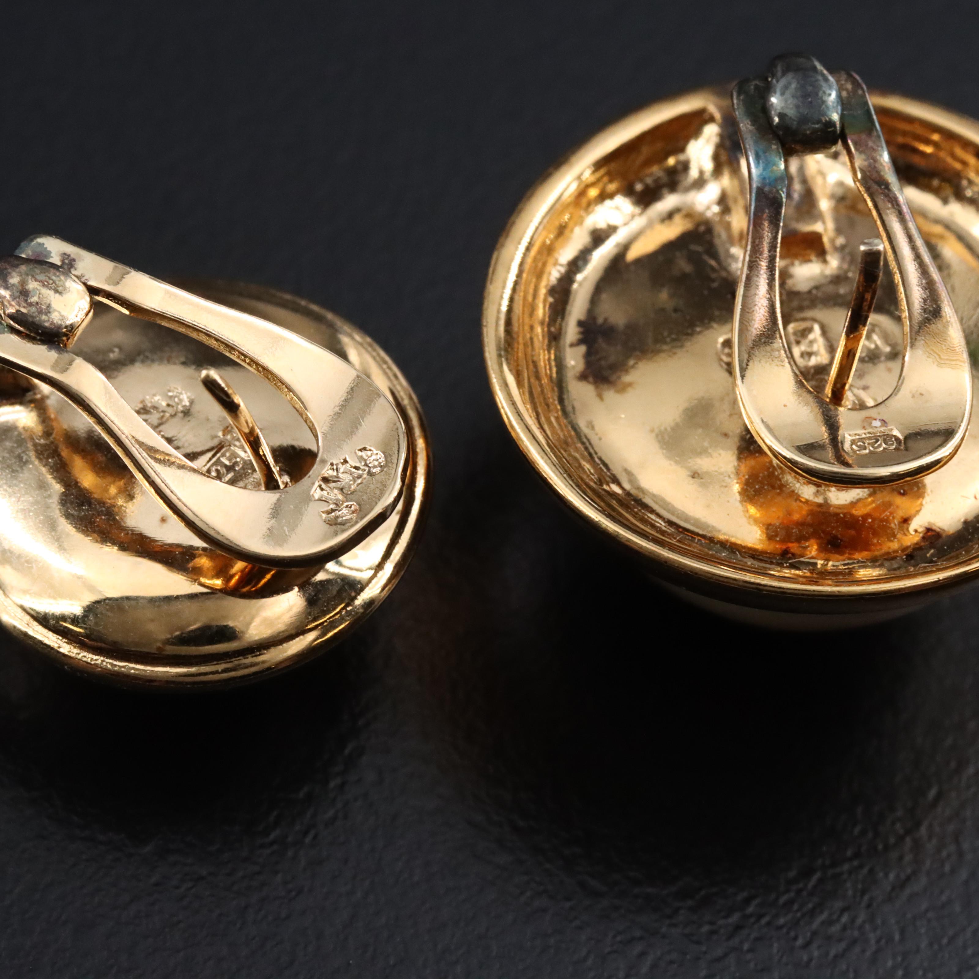 Majorica Faux Pearl Button Earrings