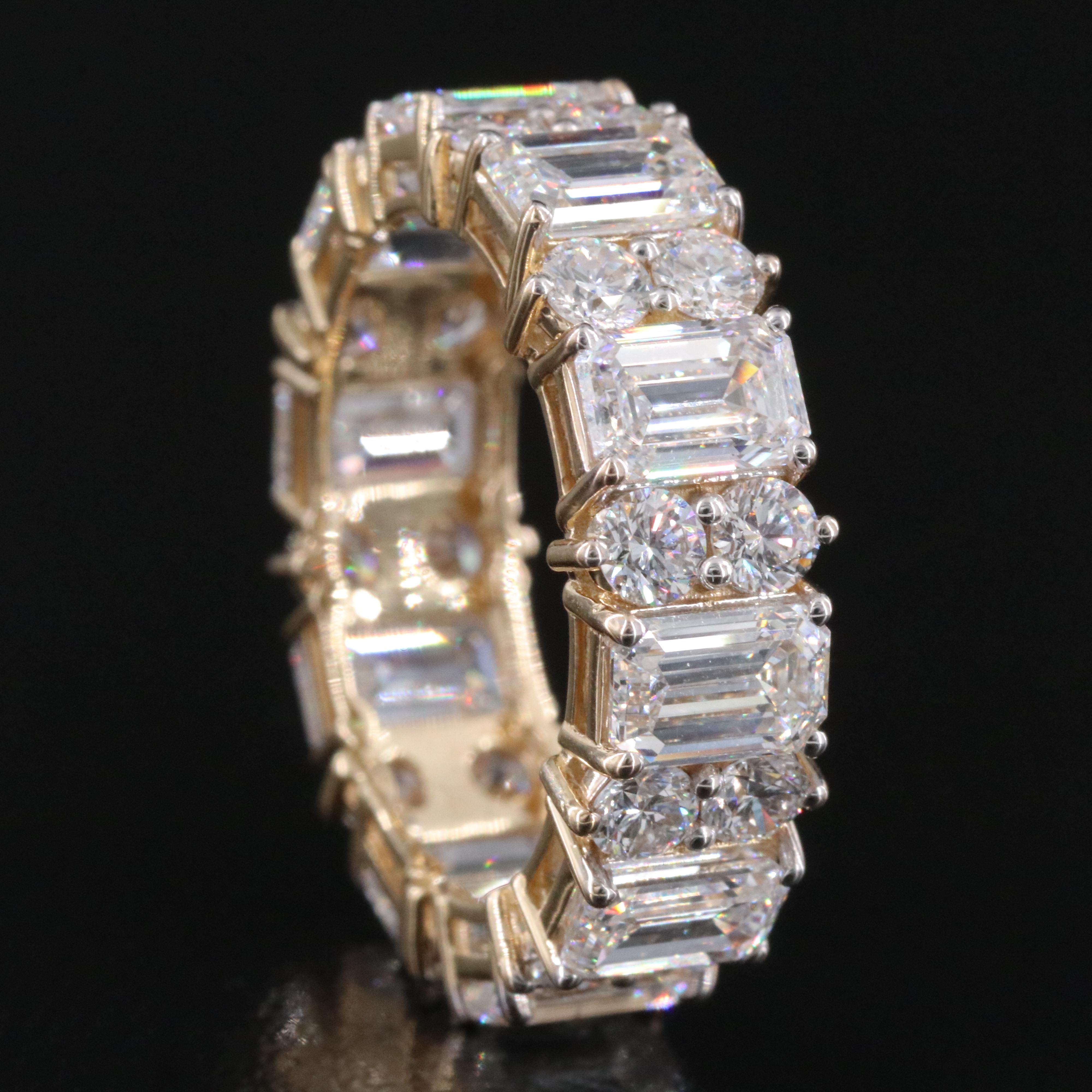 14K 6.85 CTW Lab Grown Diamond Eternity Band