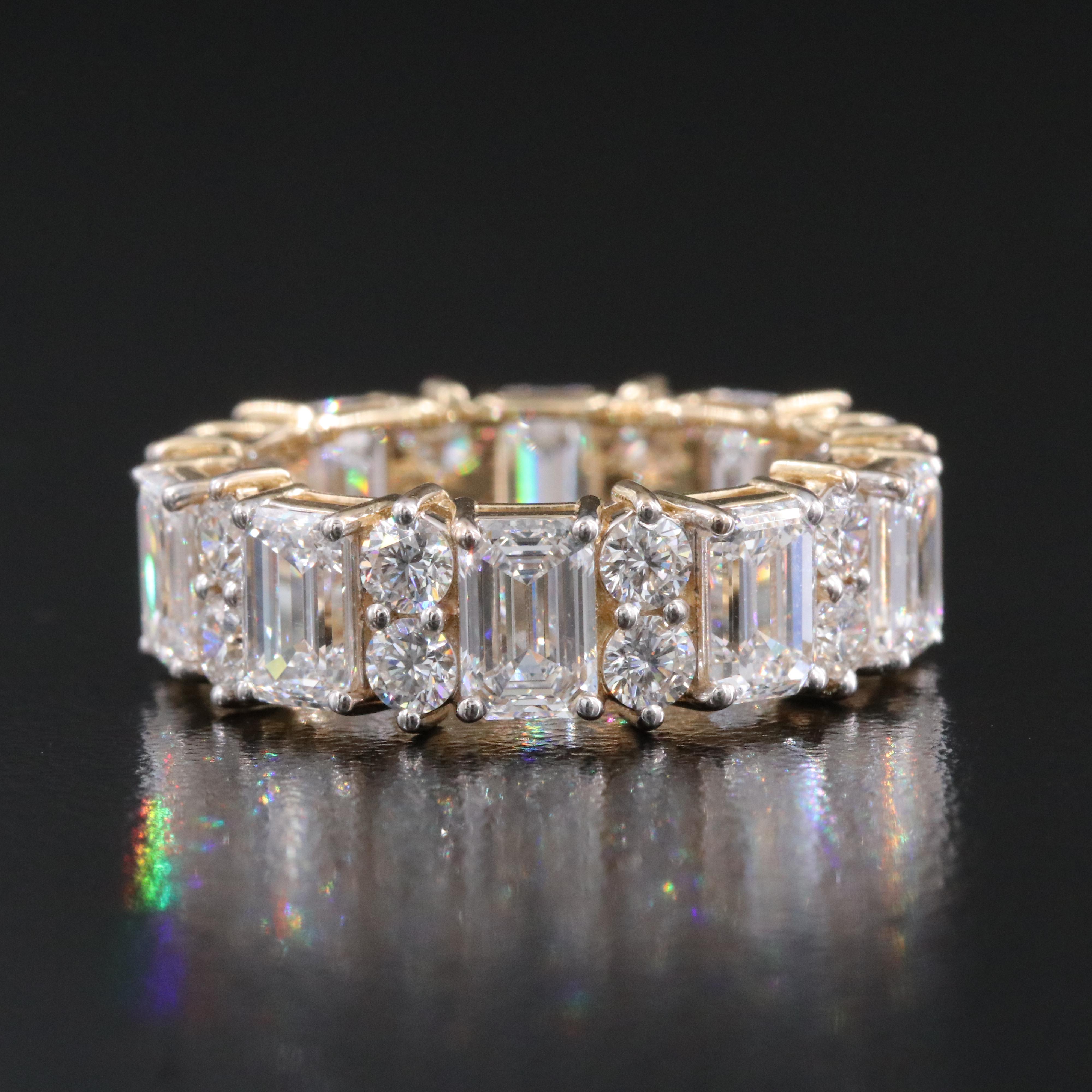 14K 6.85 CTW Lab Grown Diamond Eternity Band